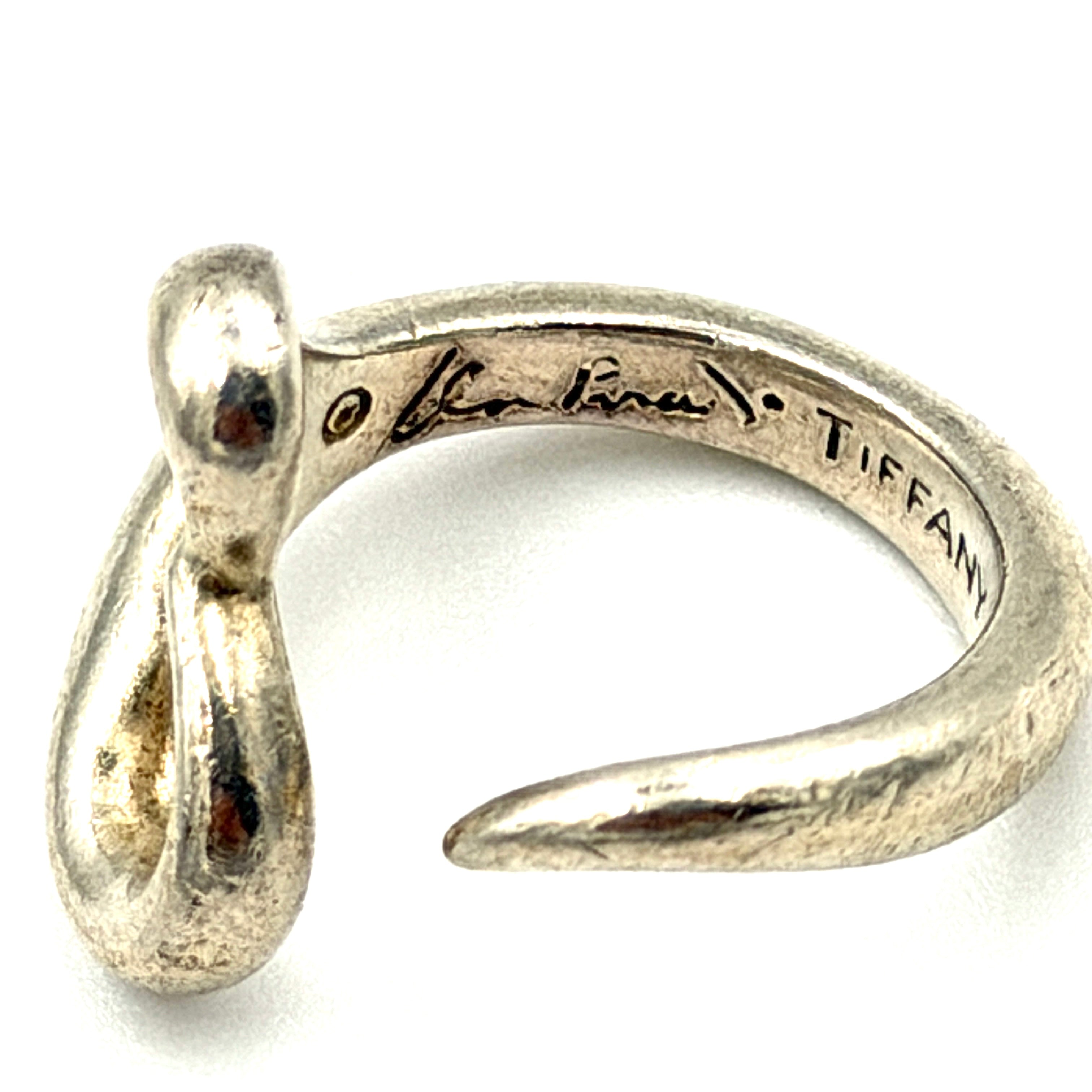 Tiffany & Co. Elsa Peretti Open Heart Ring Silver