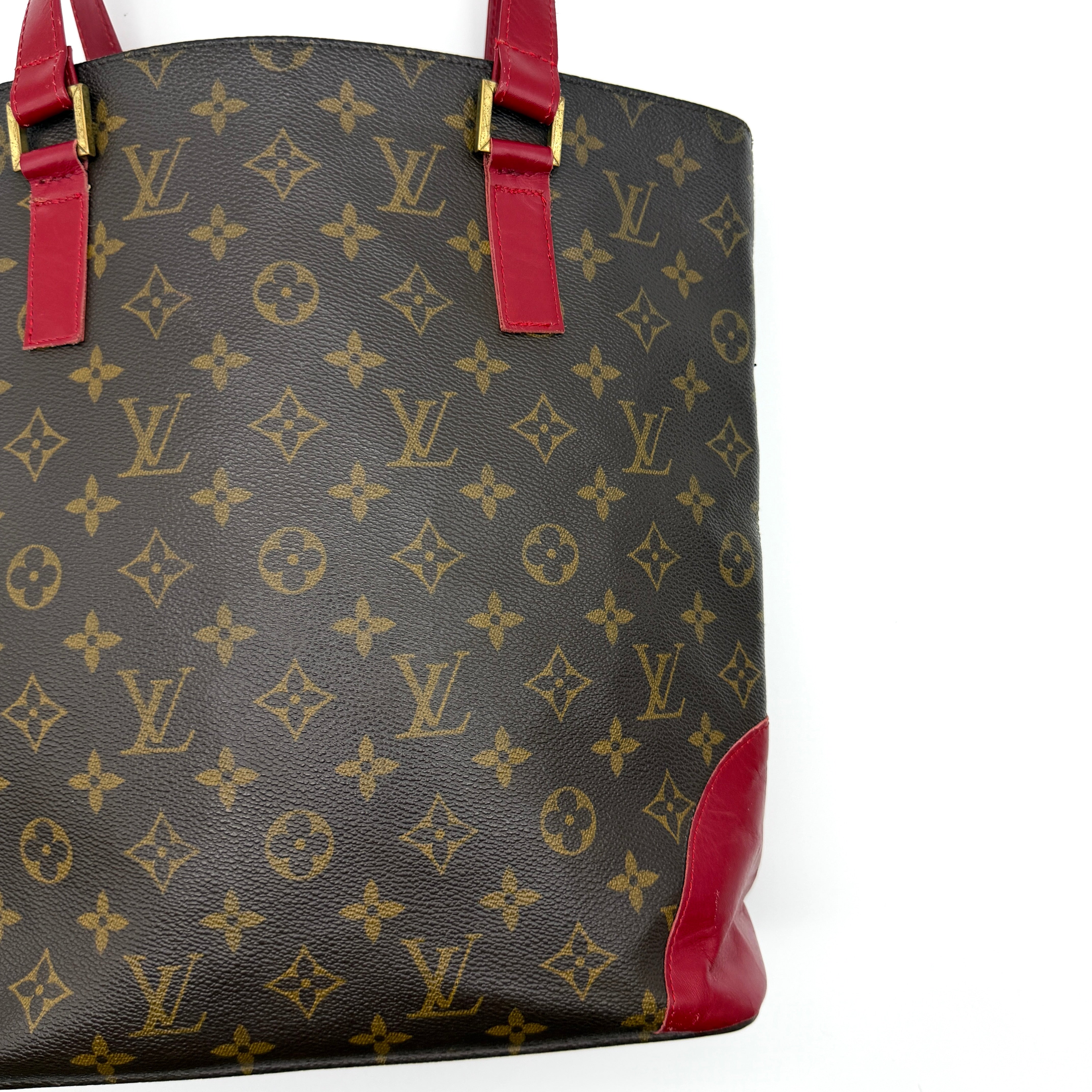Louis Vuitton Monogram Vavin MM Tote Bag Brown/Red