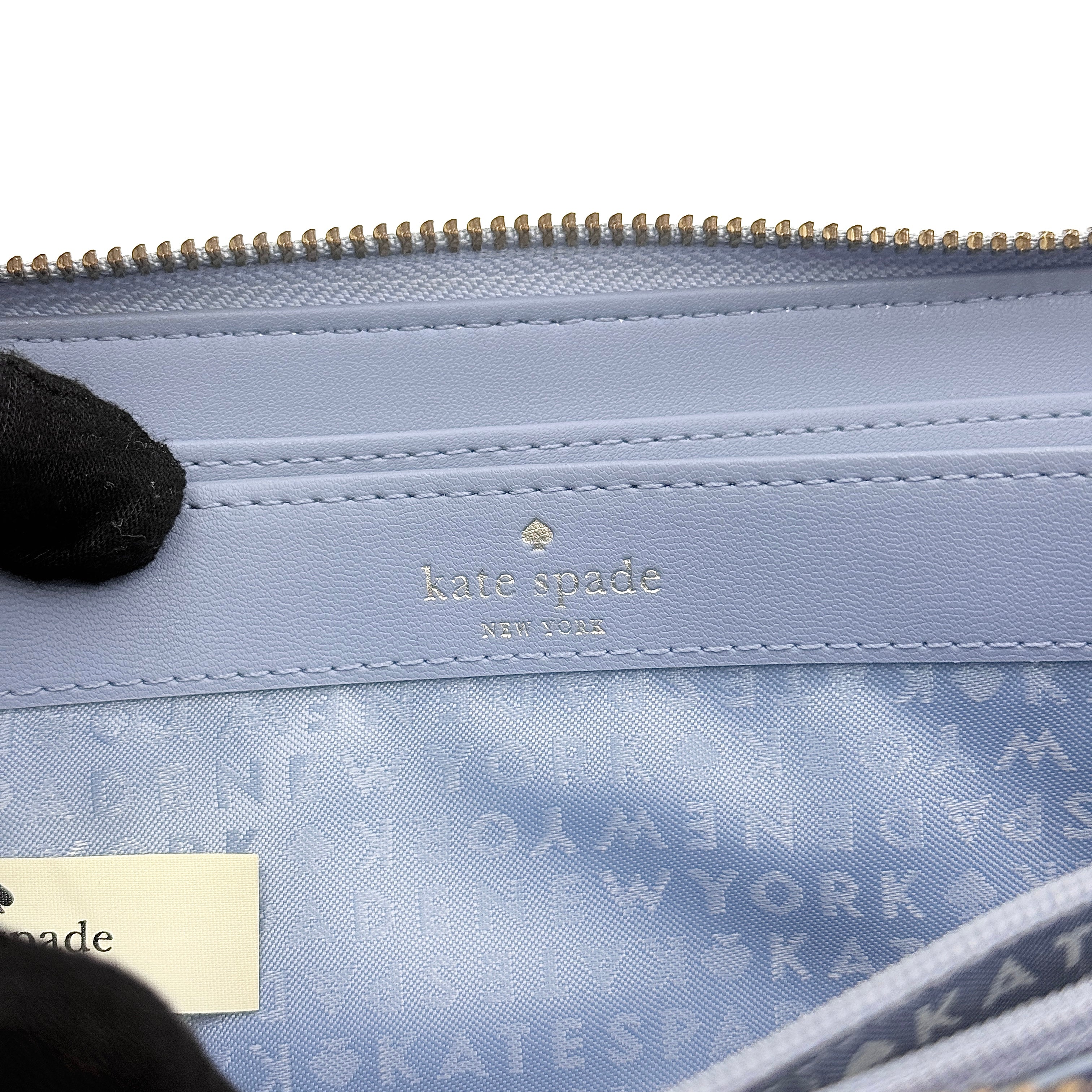 Kate Spade New York Zip-Around Continental Wallet Light Blue
