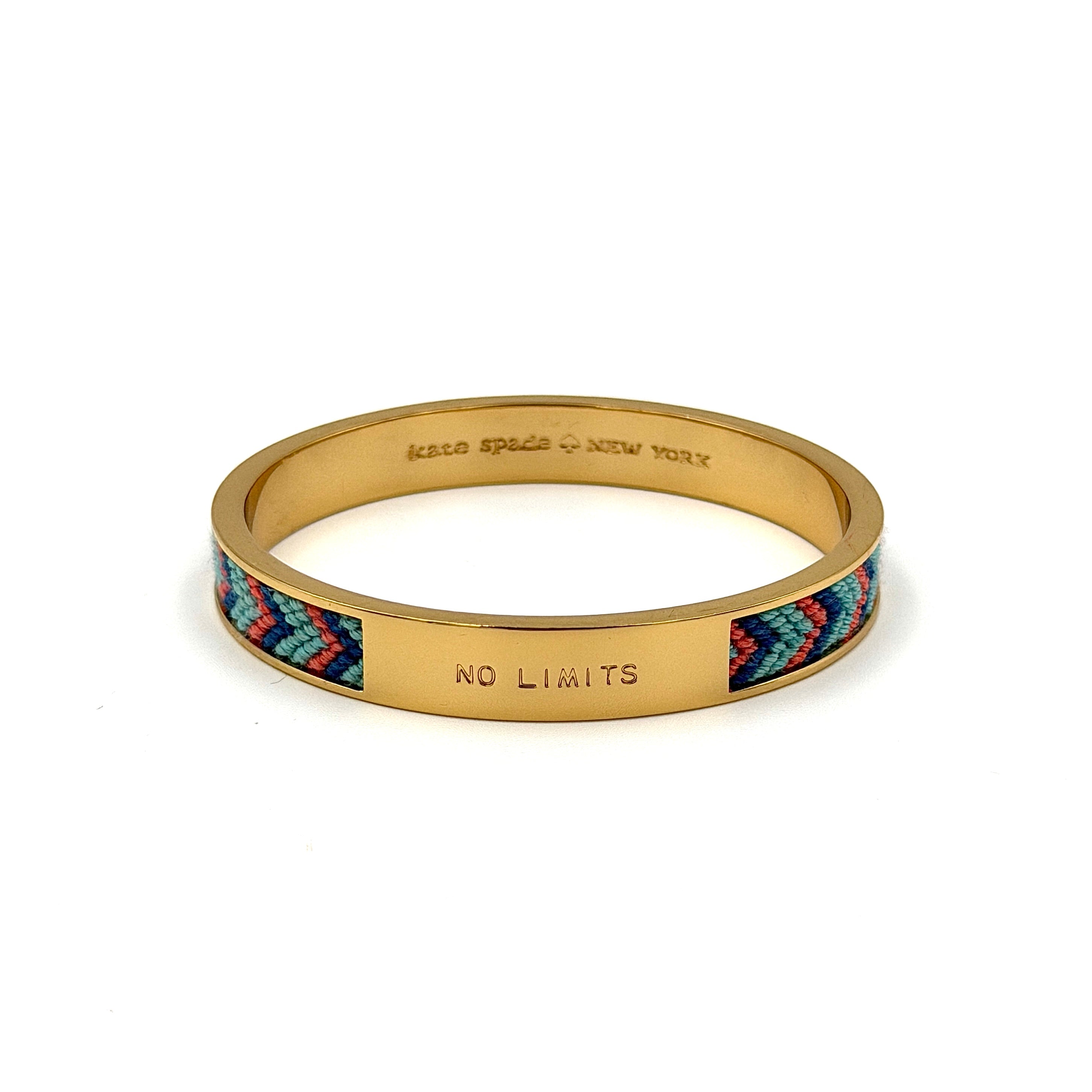 Kate Spade No Limits Knitted Bangle Bracelet Gold
