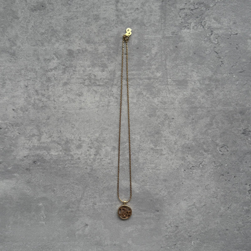 Dior Logo Gold Plated Necklace