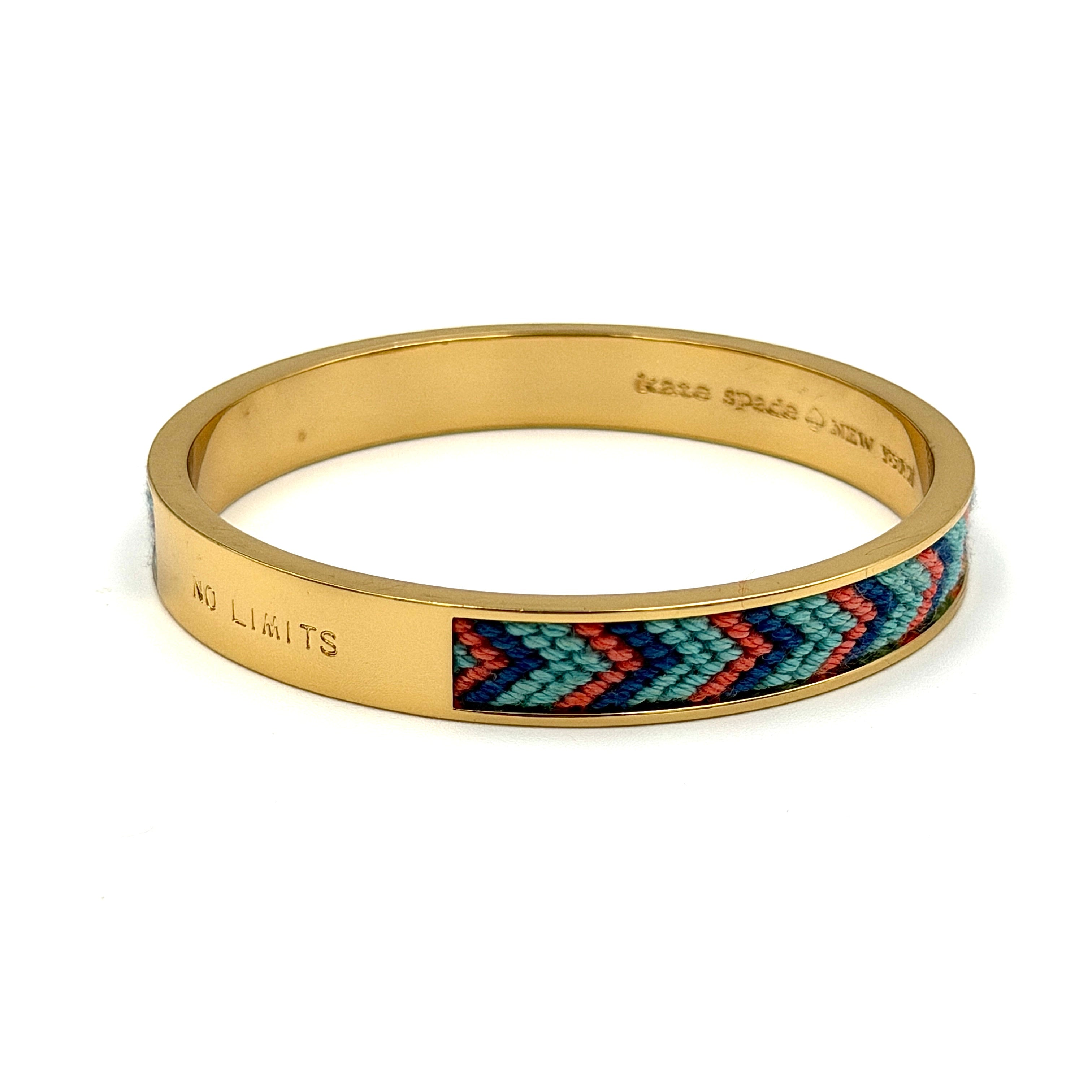Kate Spade No Limits Knitted Bangle Bracelet Gold