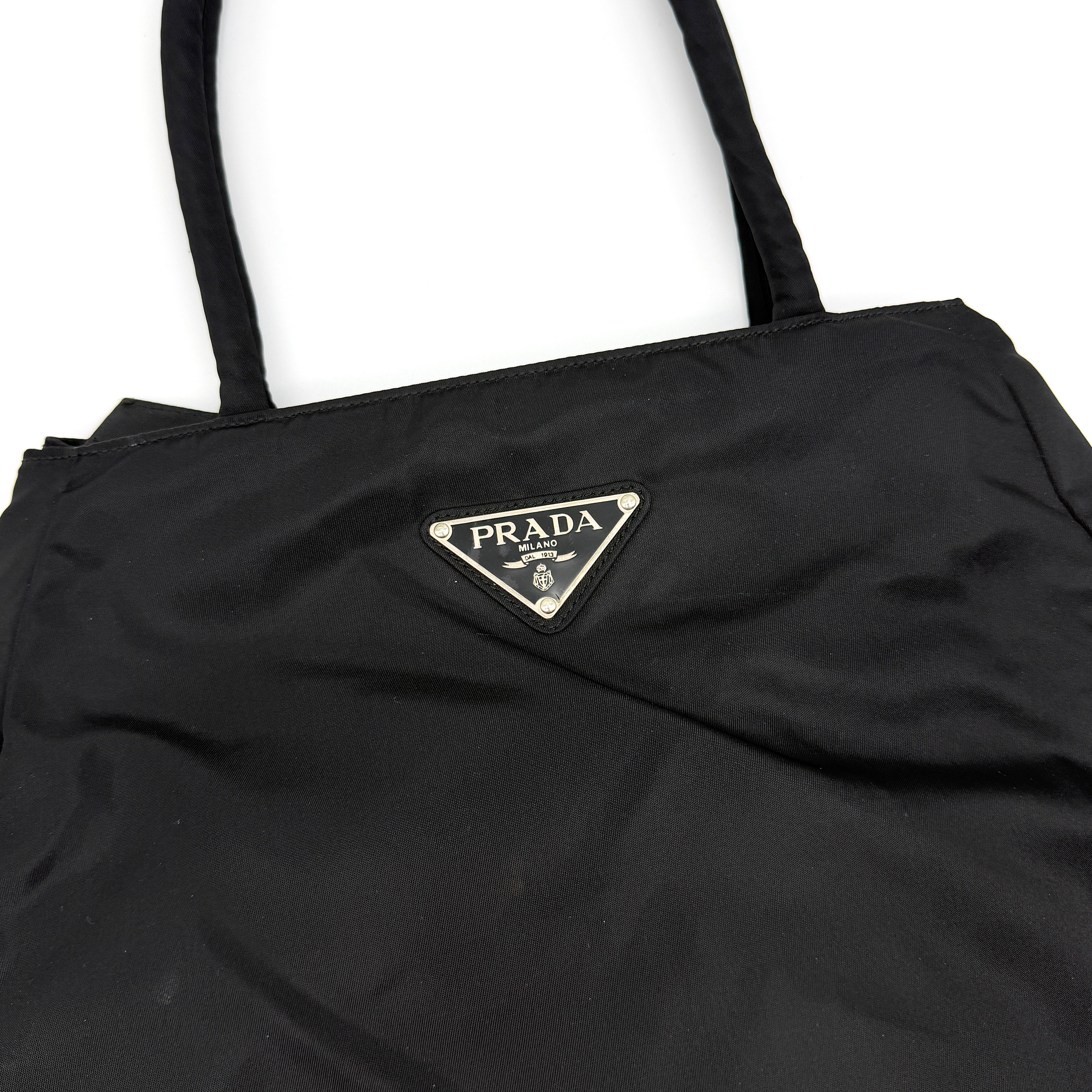Prada Tessuto Nylon City Tote Bag Black