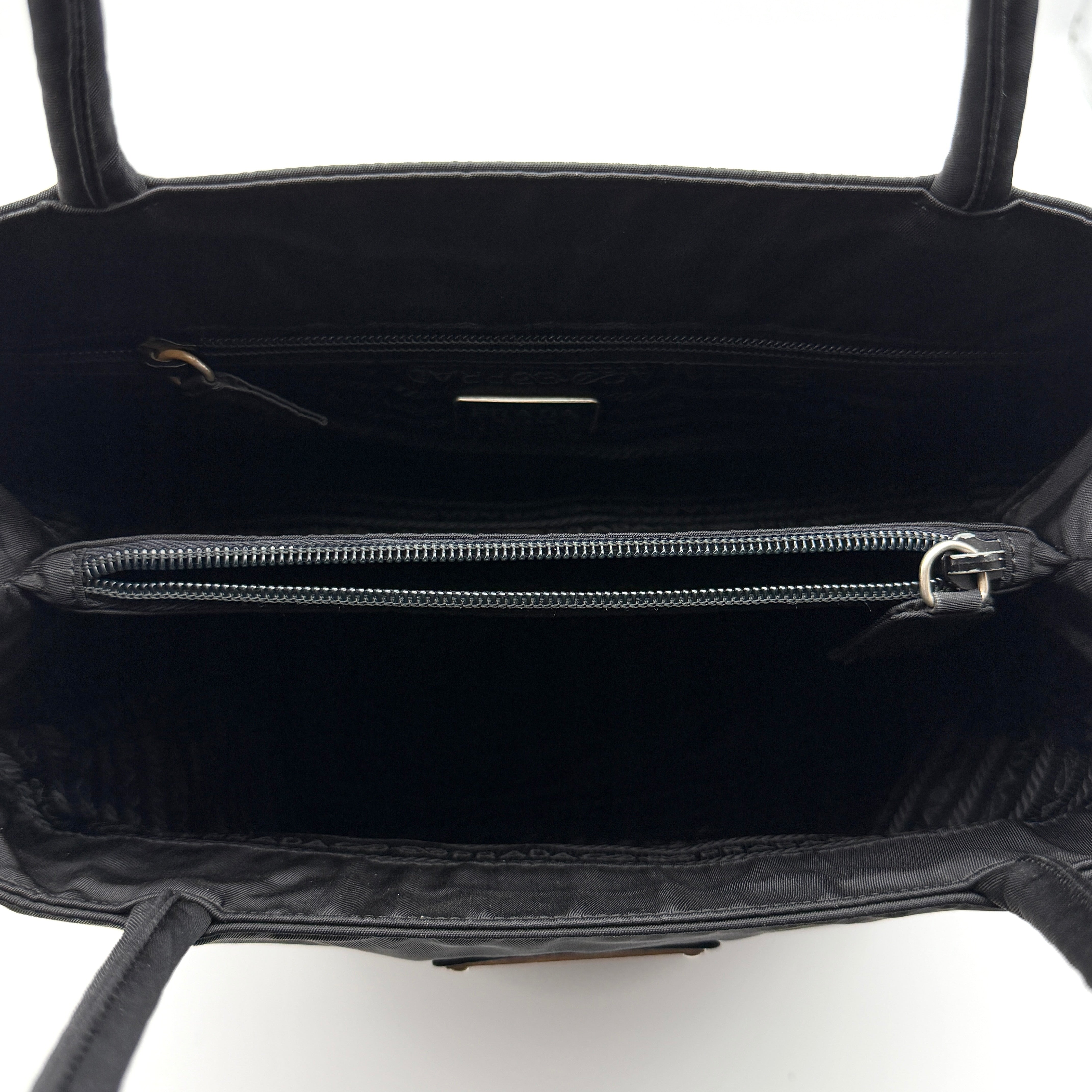 Prada Tessuto Nylon City Tote Bag Black