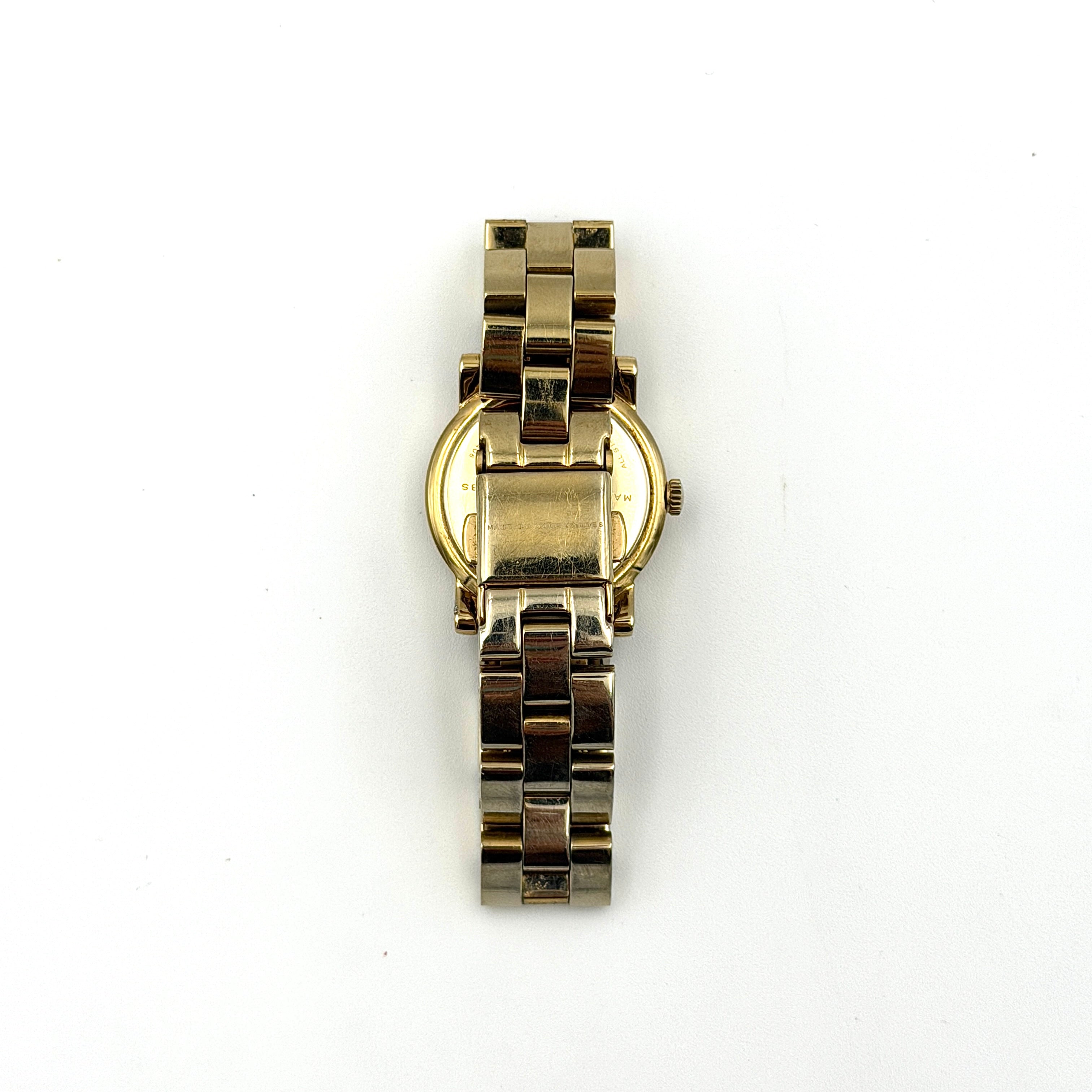 Marc Jacobs Amy White Dial MBM3057 Watch Gold