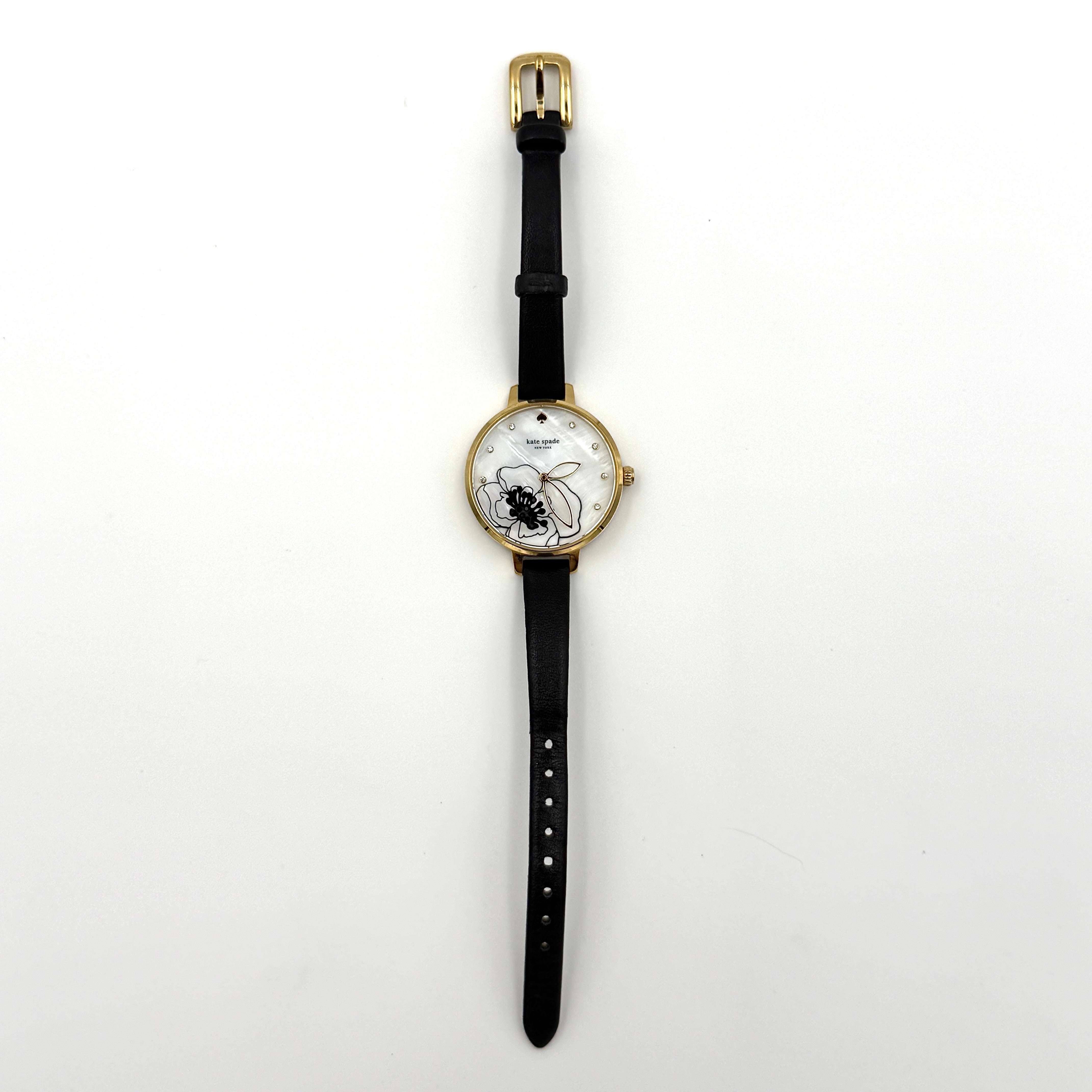 Kate Spade Floral Dial KSW1480 Watch Black