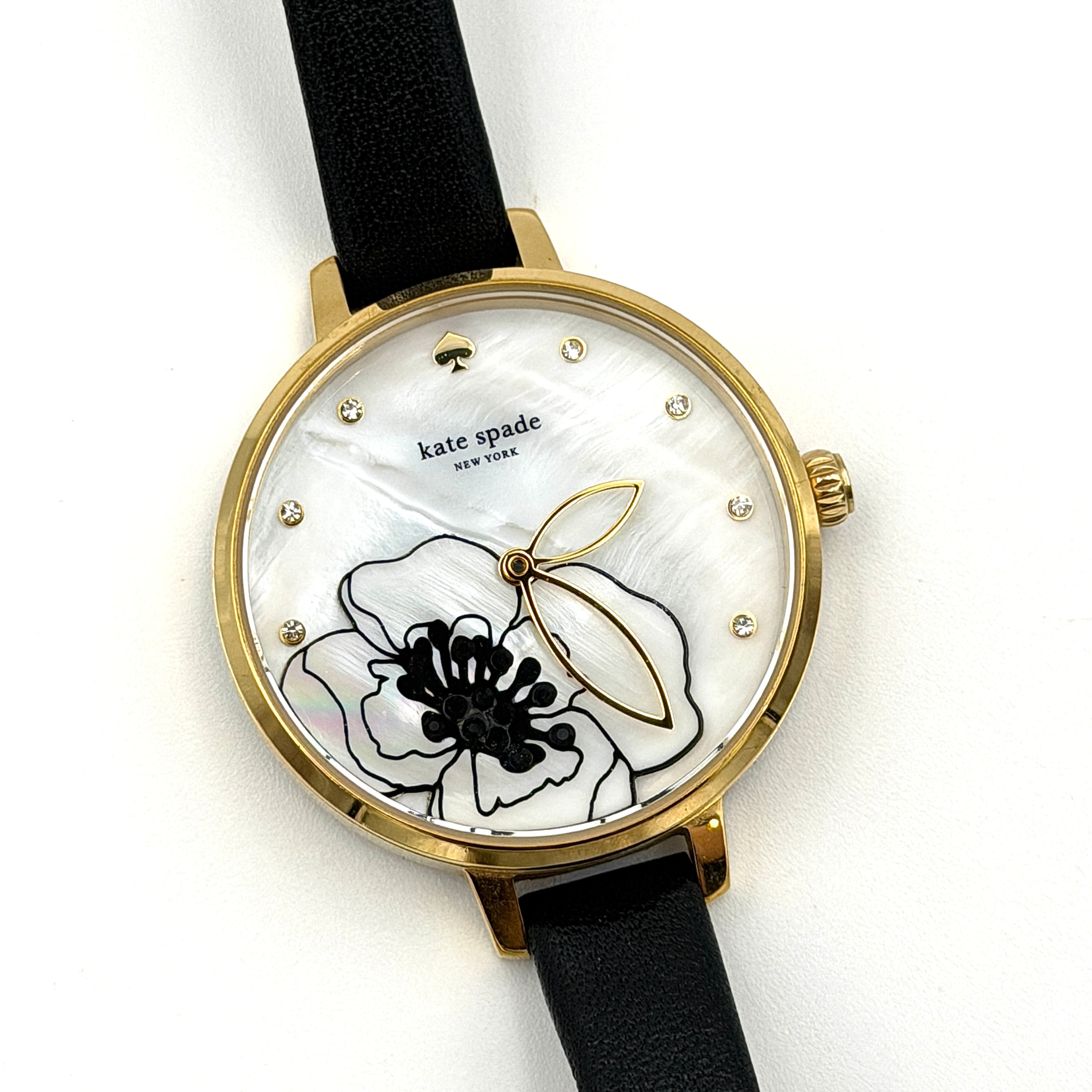 Kate Spade Floral Dial KSW1480 Watch Black