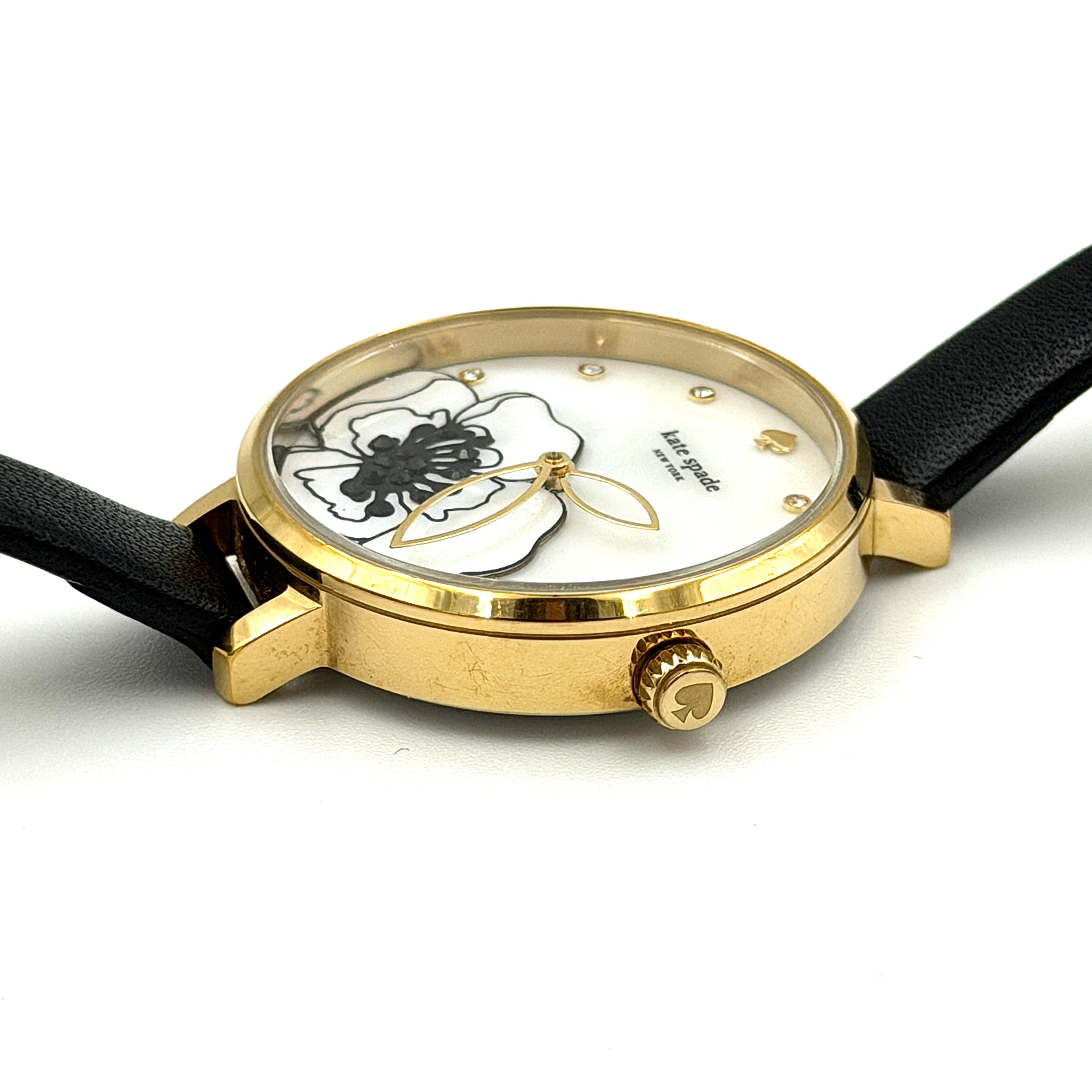 Kate Spade Floral Dial KSW1480 Watch Black