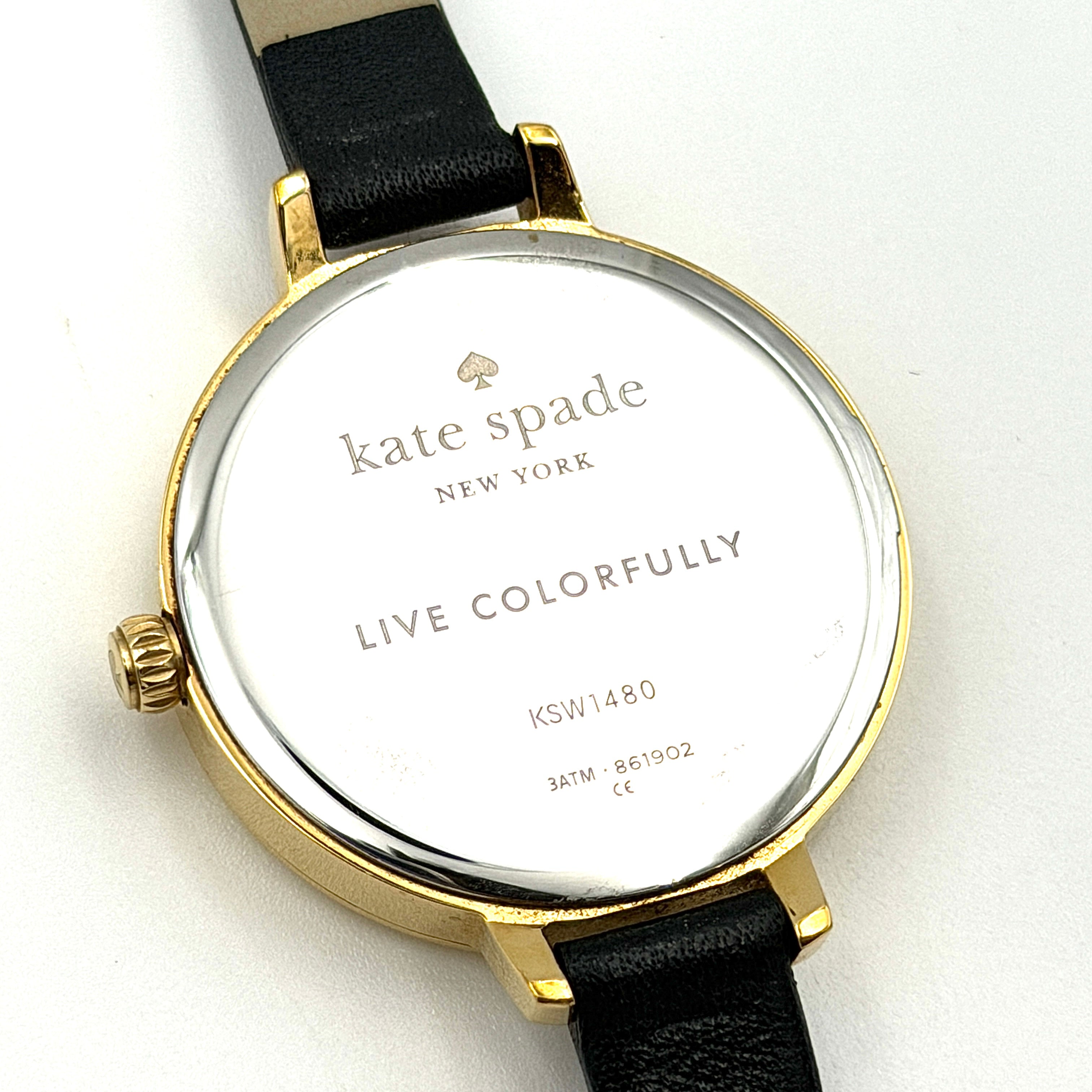 Kate Spade Floral Dial KSW1480 Watch Black