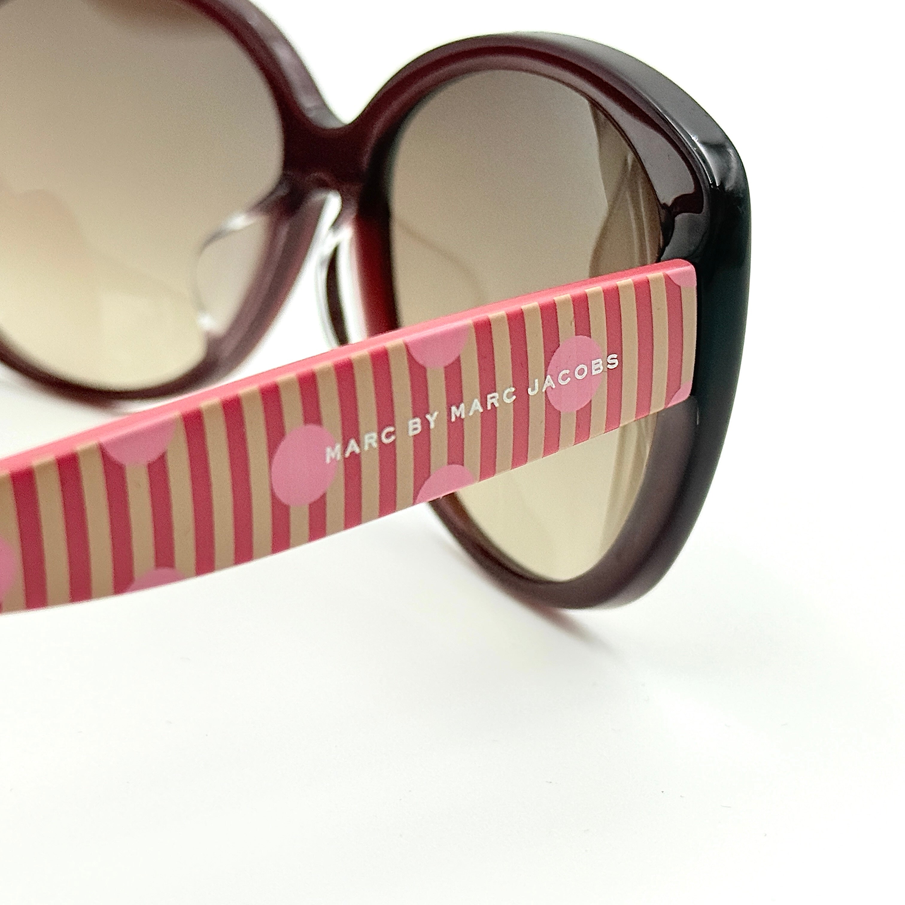 Marc by Marc Jacobs Stripe Sunglasses Pink