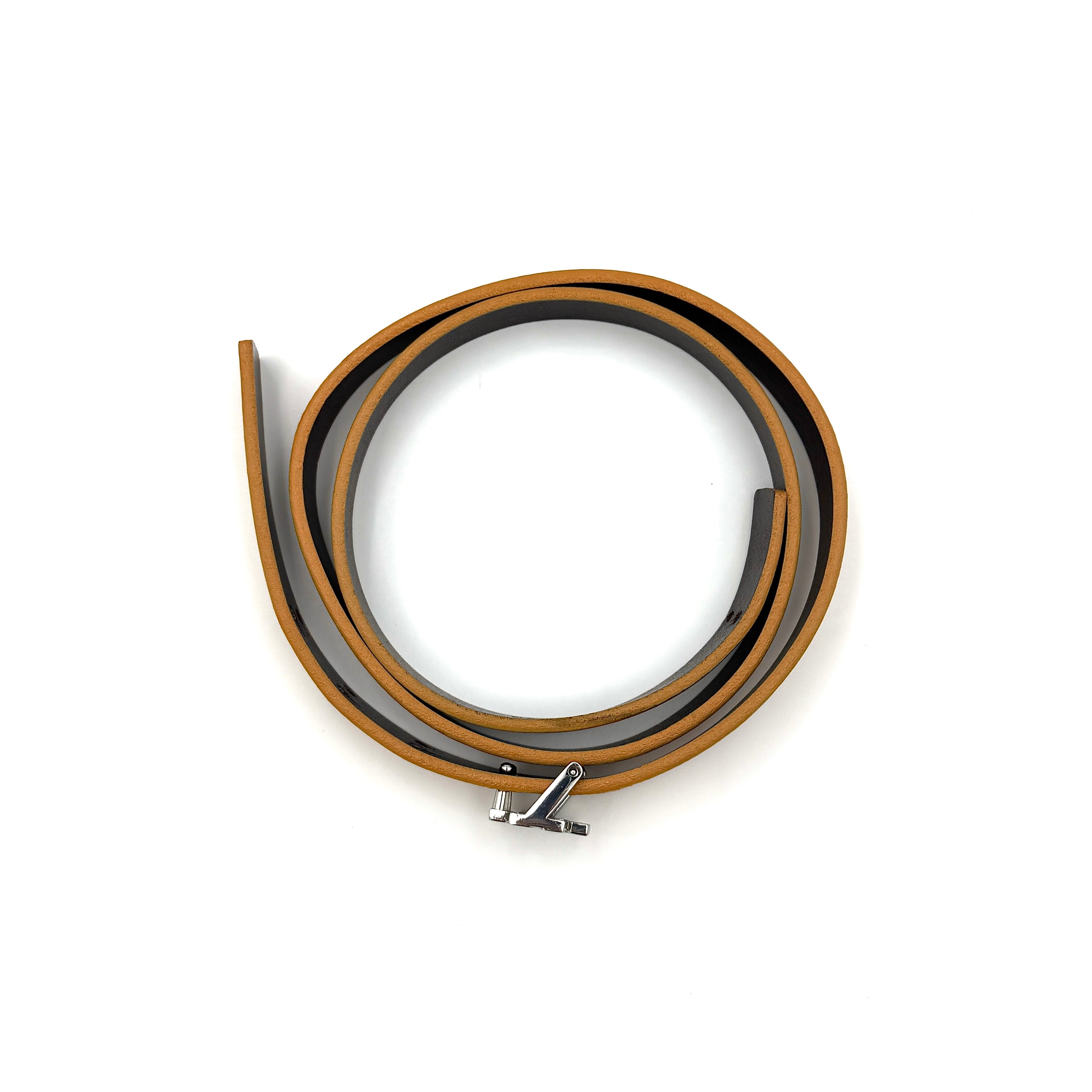 Tory Burch Logo Belt Brown