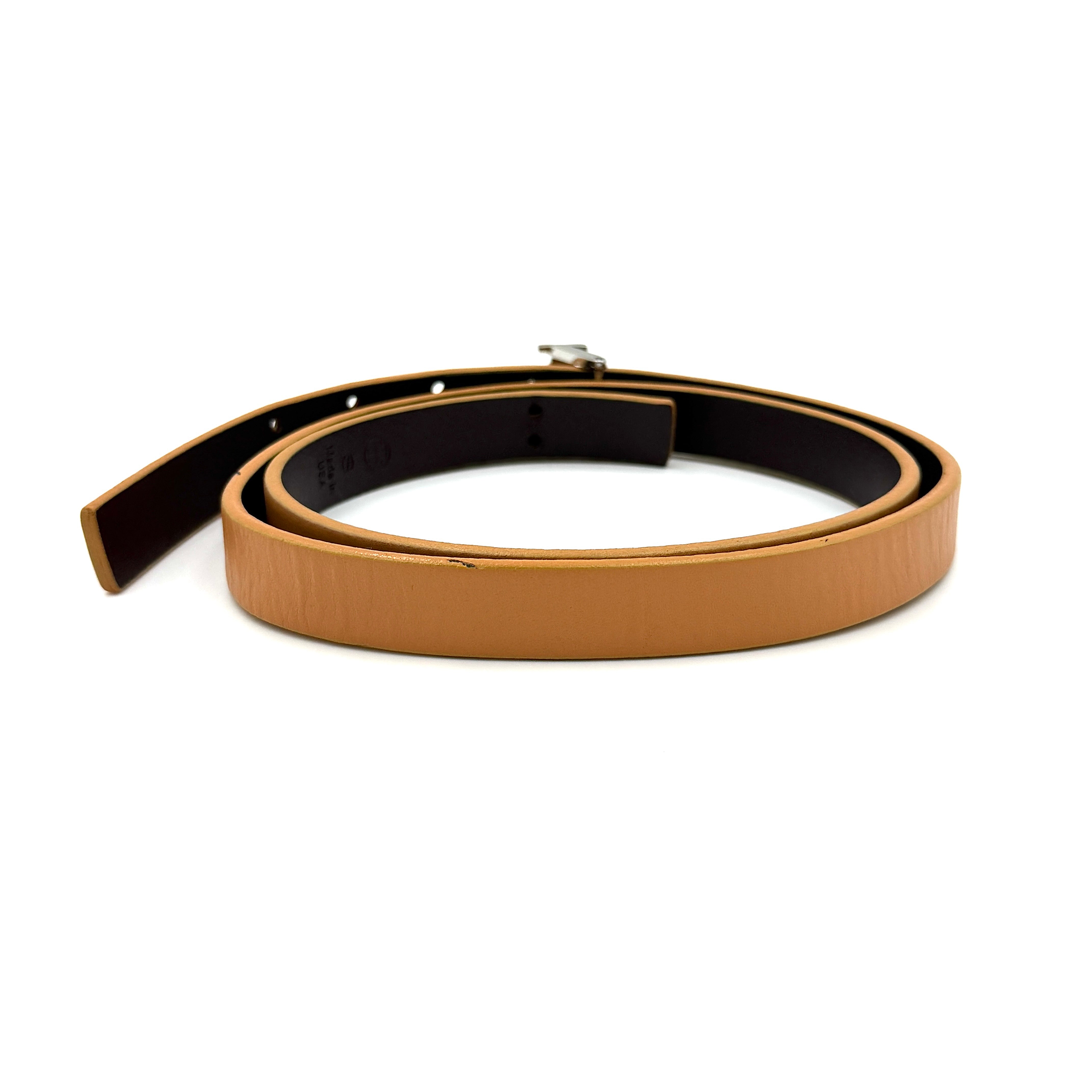 Tory Burch Logo Belt Brown