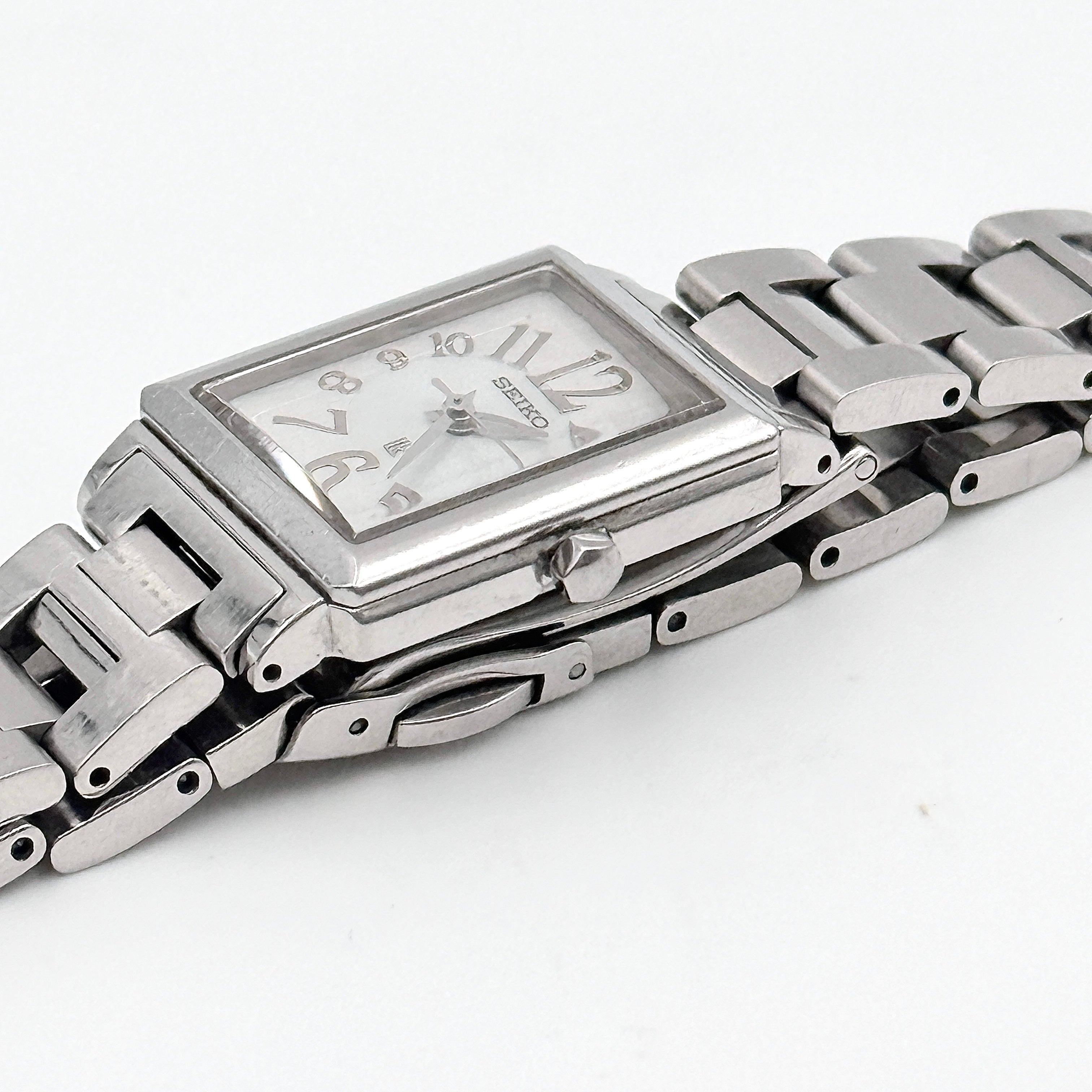 Seiko Lukia (LK) Stainless Steel Tank Watch