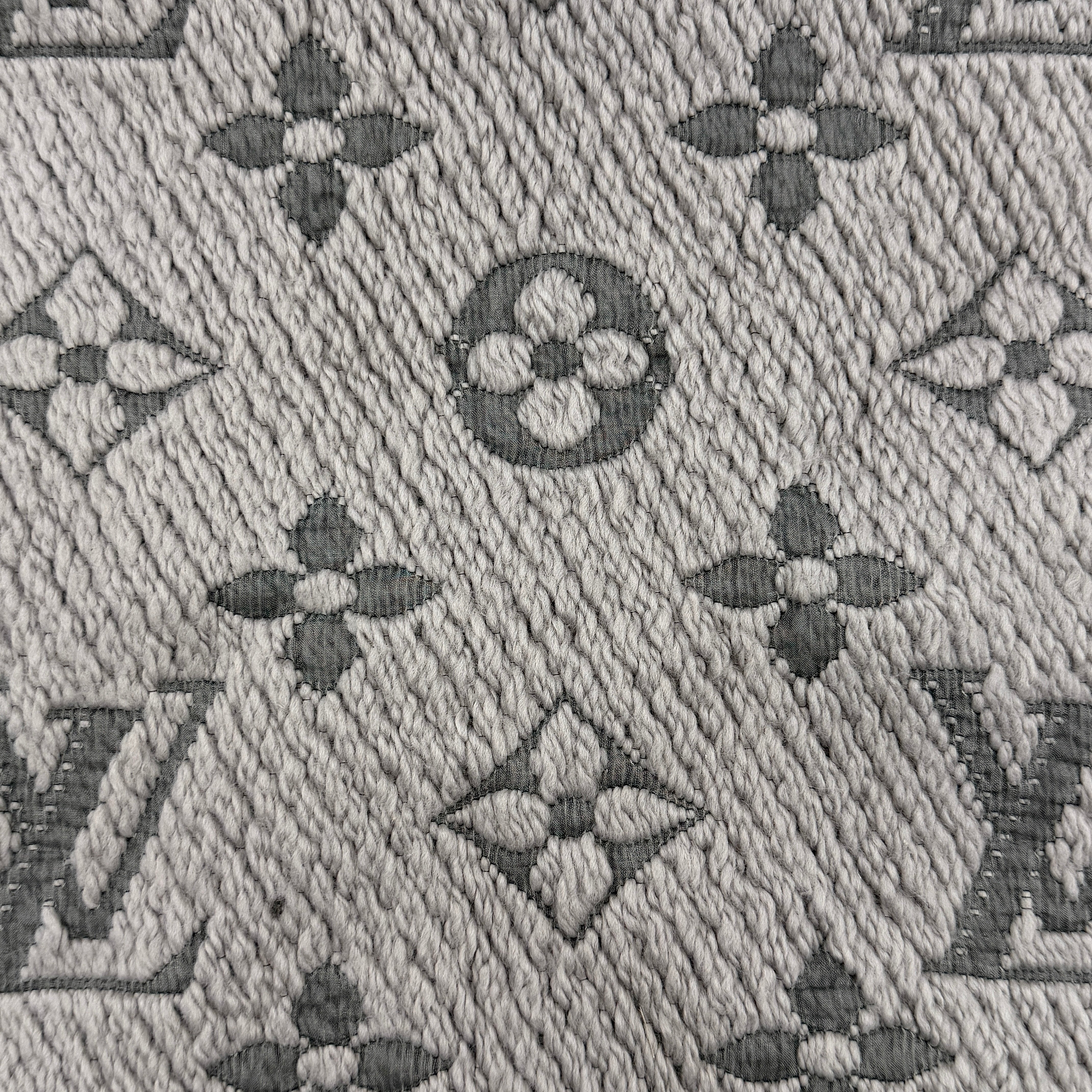 Louis Vuitton Monogram Logomania Scarf Pearl Grey