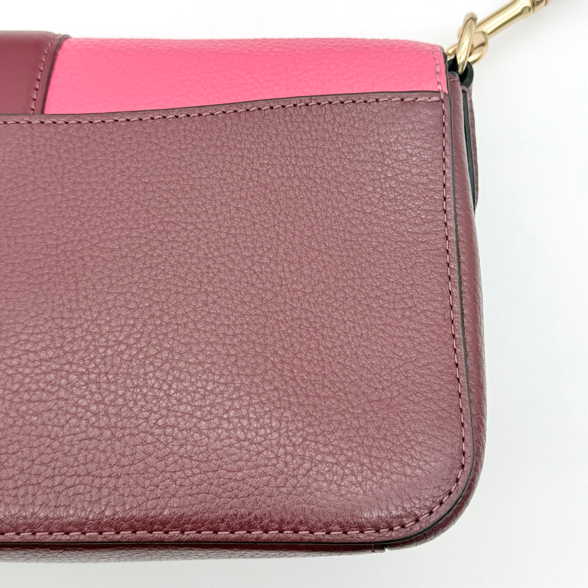 Coach 2Way Georgie Colorblock Shoulder Bag Chalk/Confetti Pink