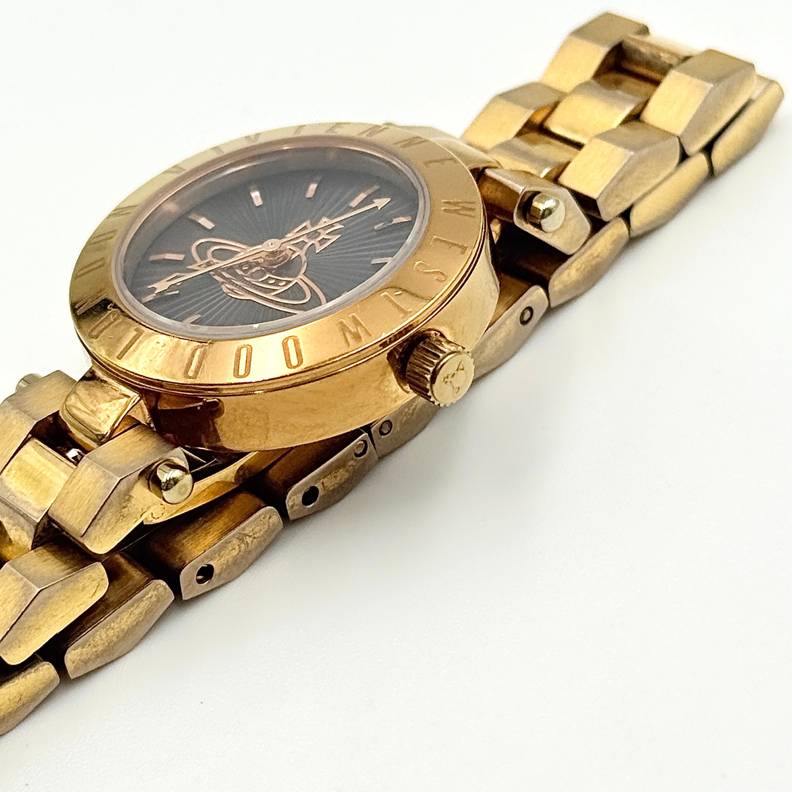 Vivienne Westwood Westbourne Black Dial VV092RS Watch Rose Gold