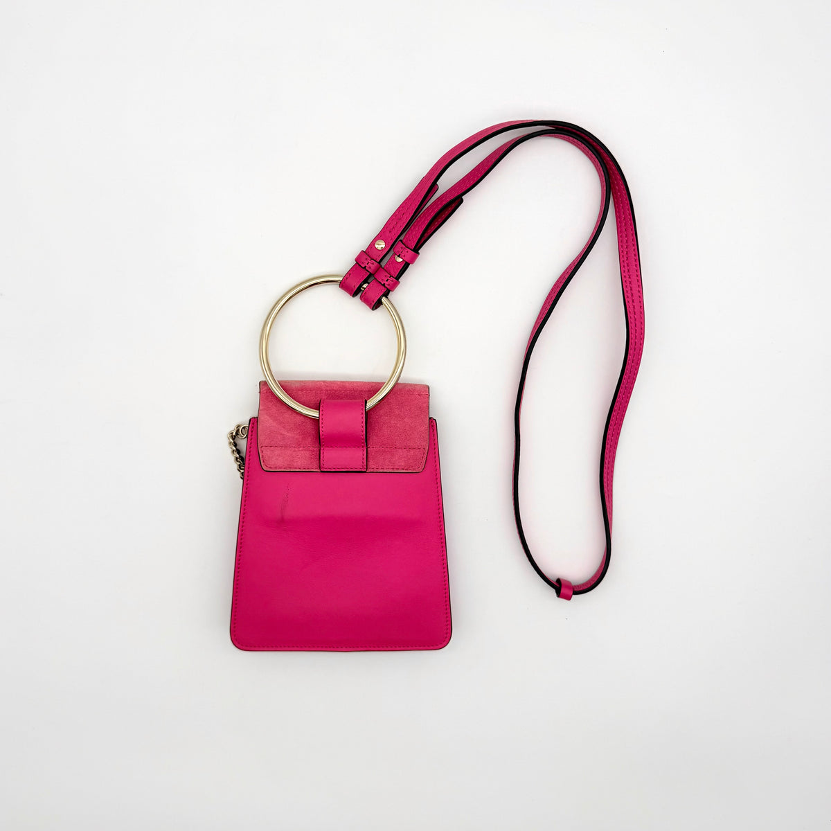 Chloé Small Faye Bracelet Crossbody Bag Fuchsia Pink