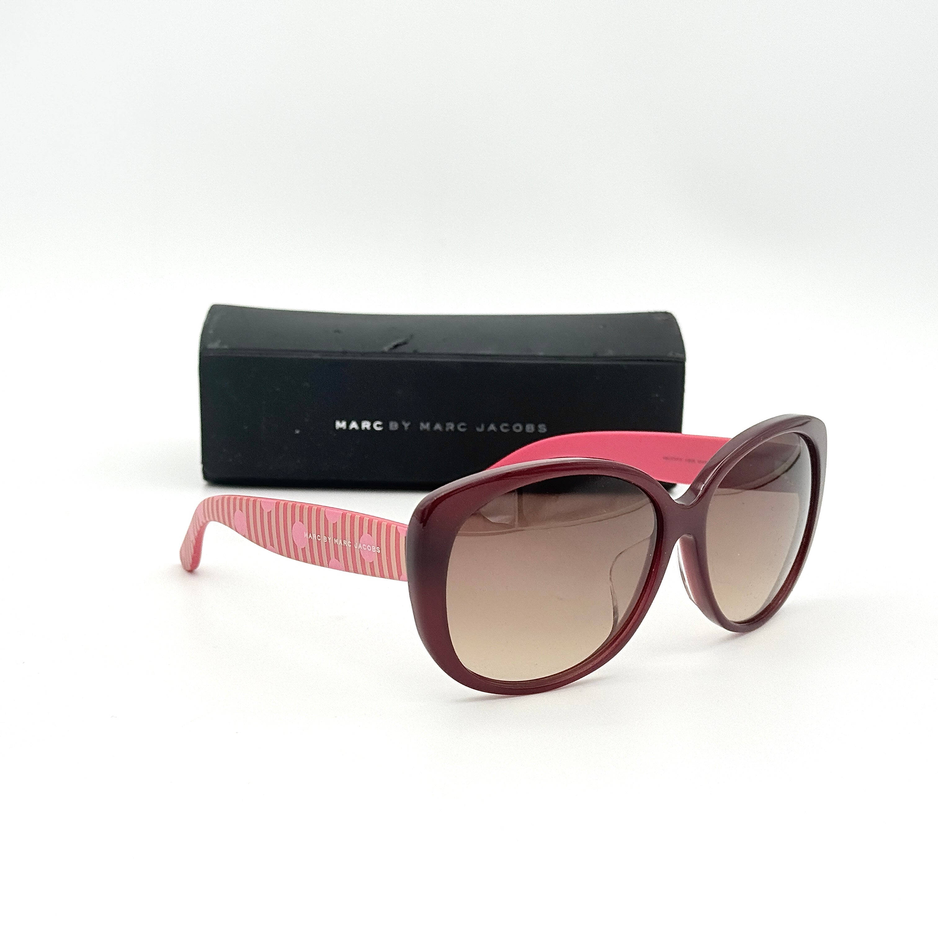 Marc by Marc Jacobs Stripe Sunglasses Pink