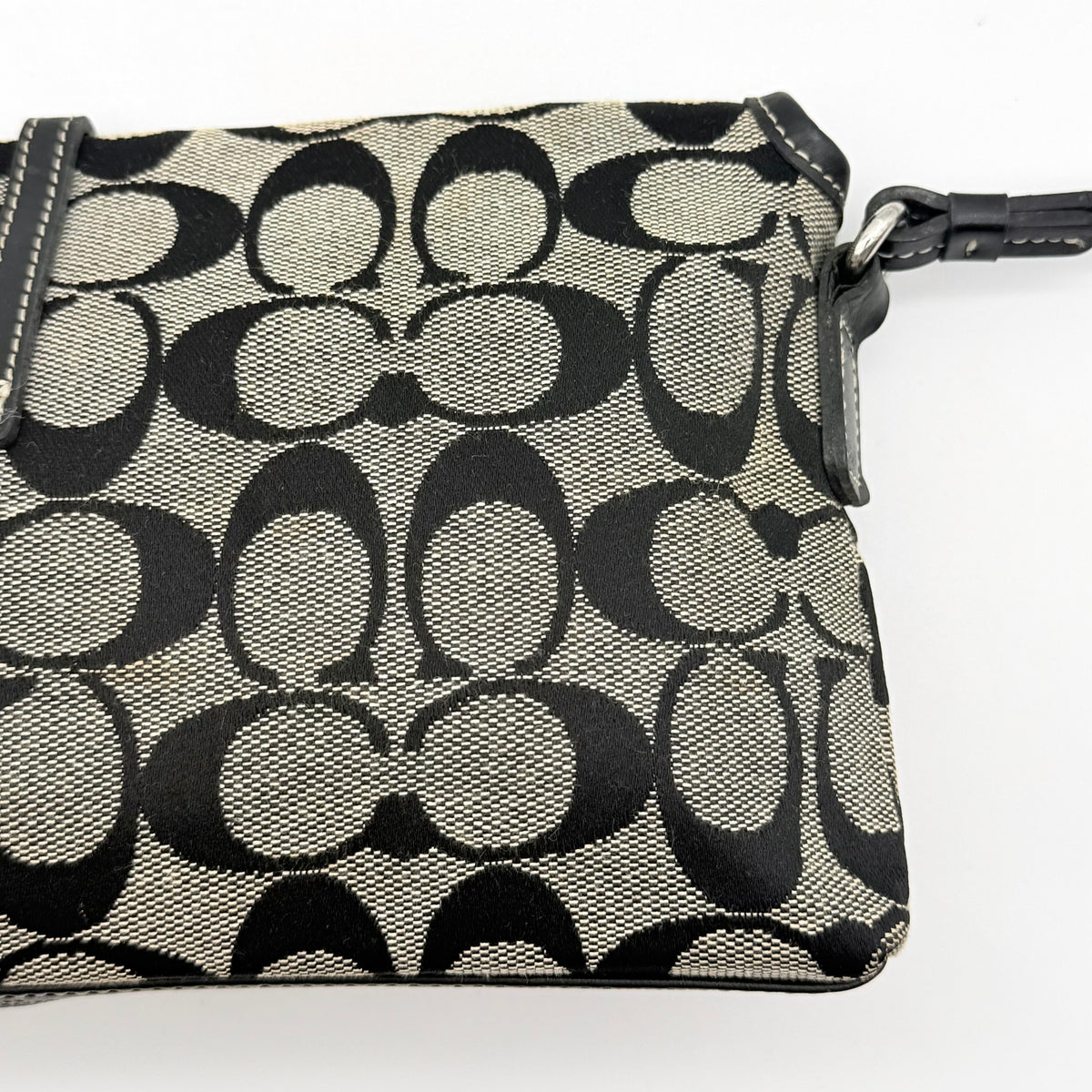 Coach Y2K Demi Clip Baguette Shoulder Bag Grey/Black