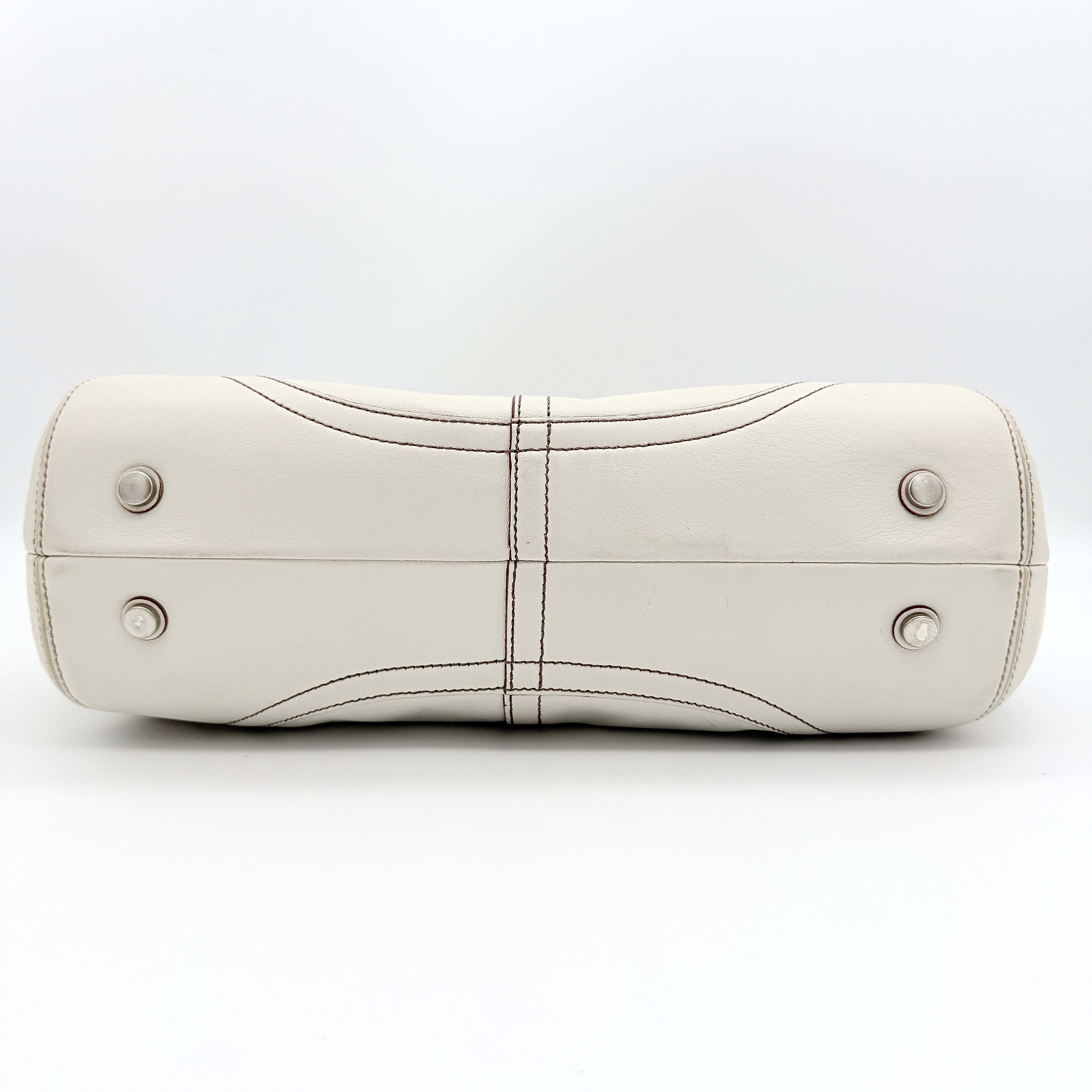 Coach Y2K Signature Soho Hampton Satchel Shoulder Bag Ivory