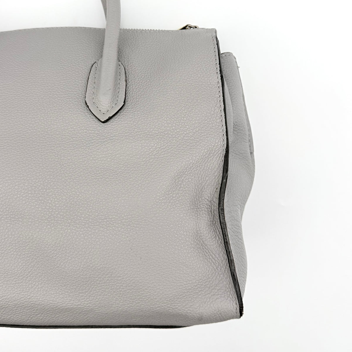 Furla 2Way Pin Satchel Handbag Grey