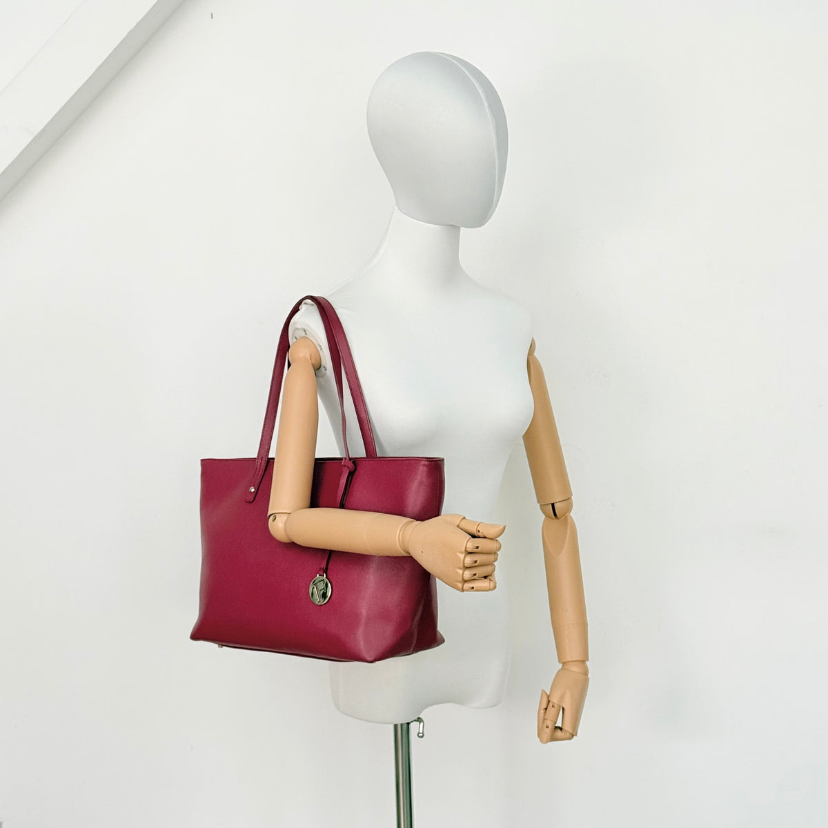 Furla Leather Tote Bag Red