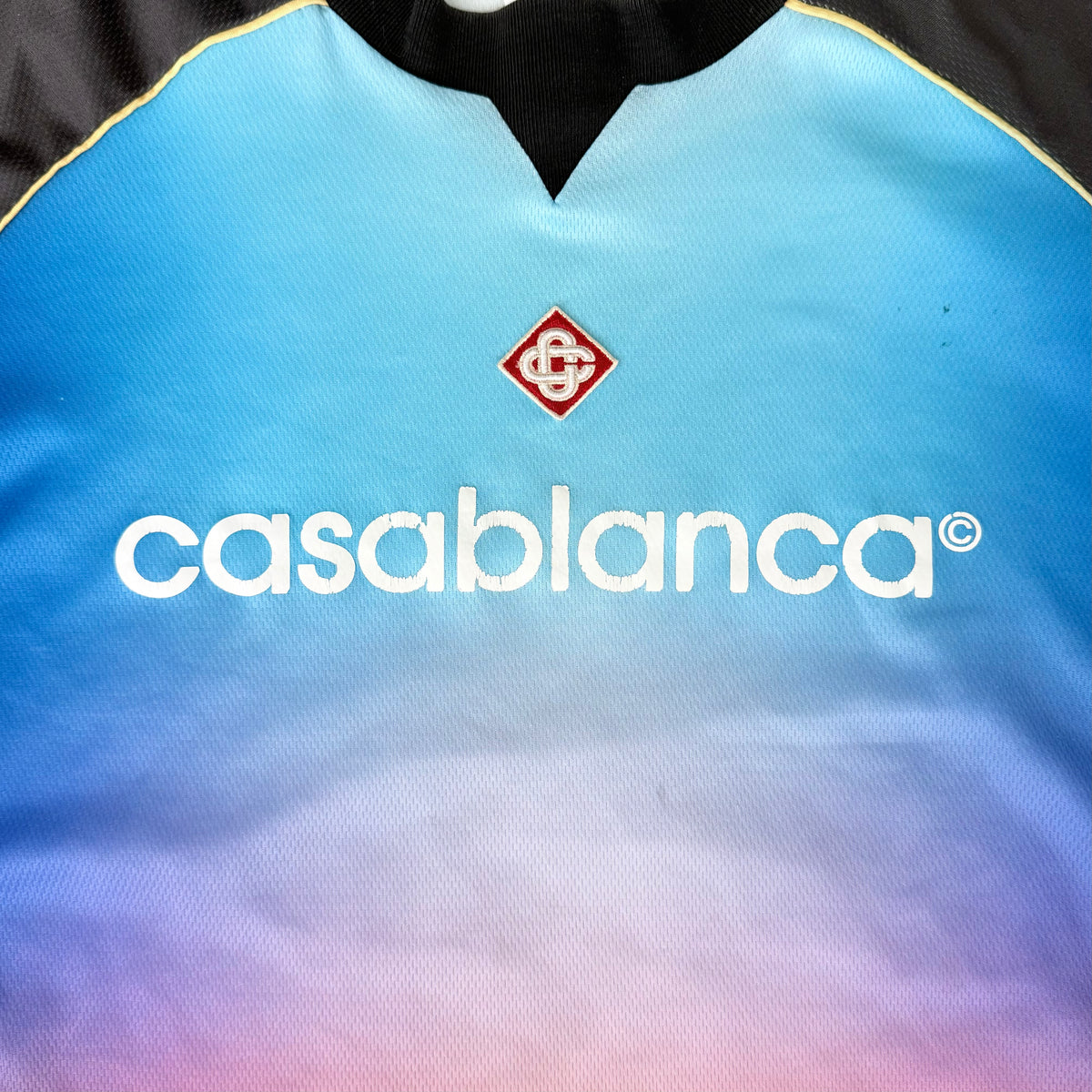 (XL) Casablanca Gradient Football T-Shirt Multicolor