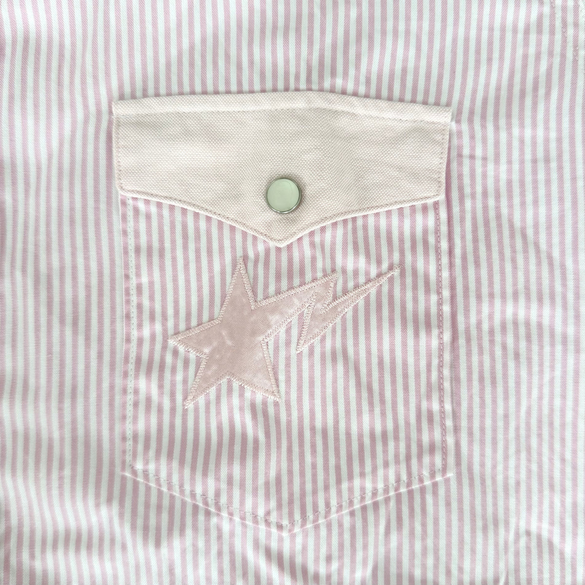 BAPE Striped Dual Pocket Button Up Shirt Pink