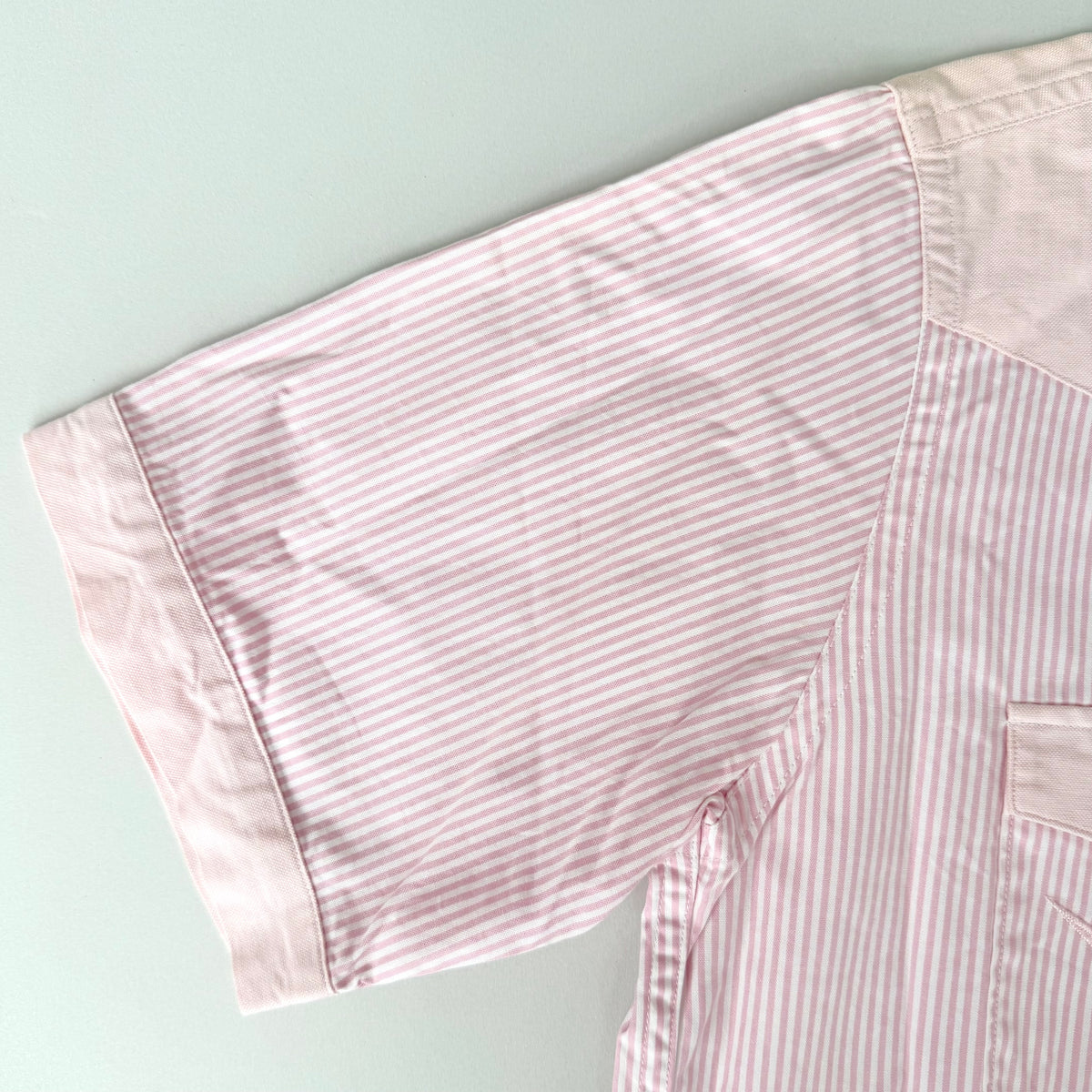 BAPE Striped Dual Pocket Button Up Shirt Pink