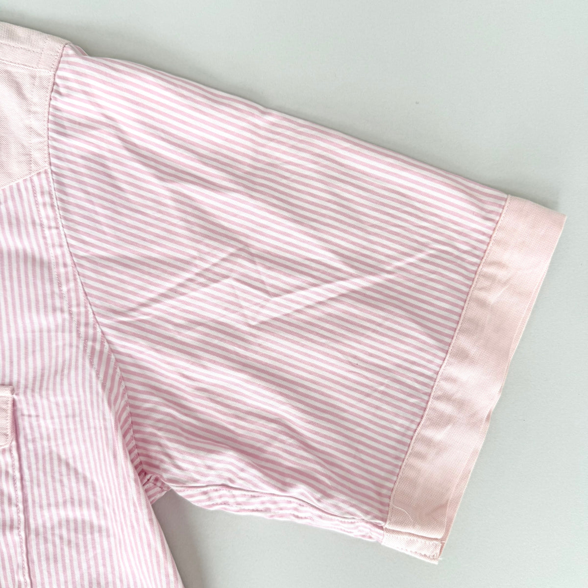 BAPE Striped Dual Pocket Button Up Shirt Pink