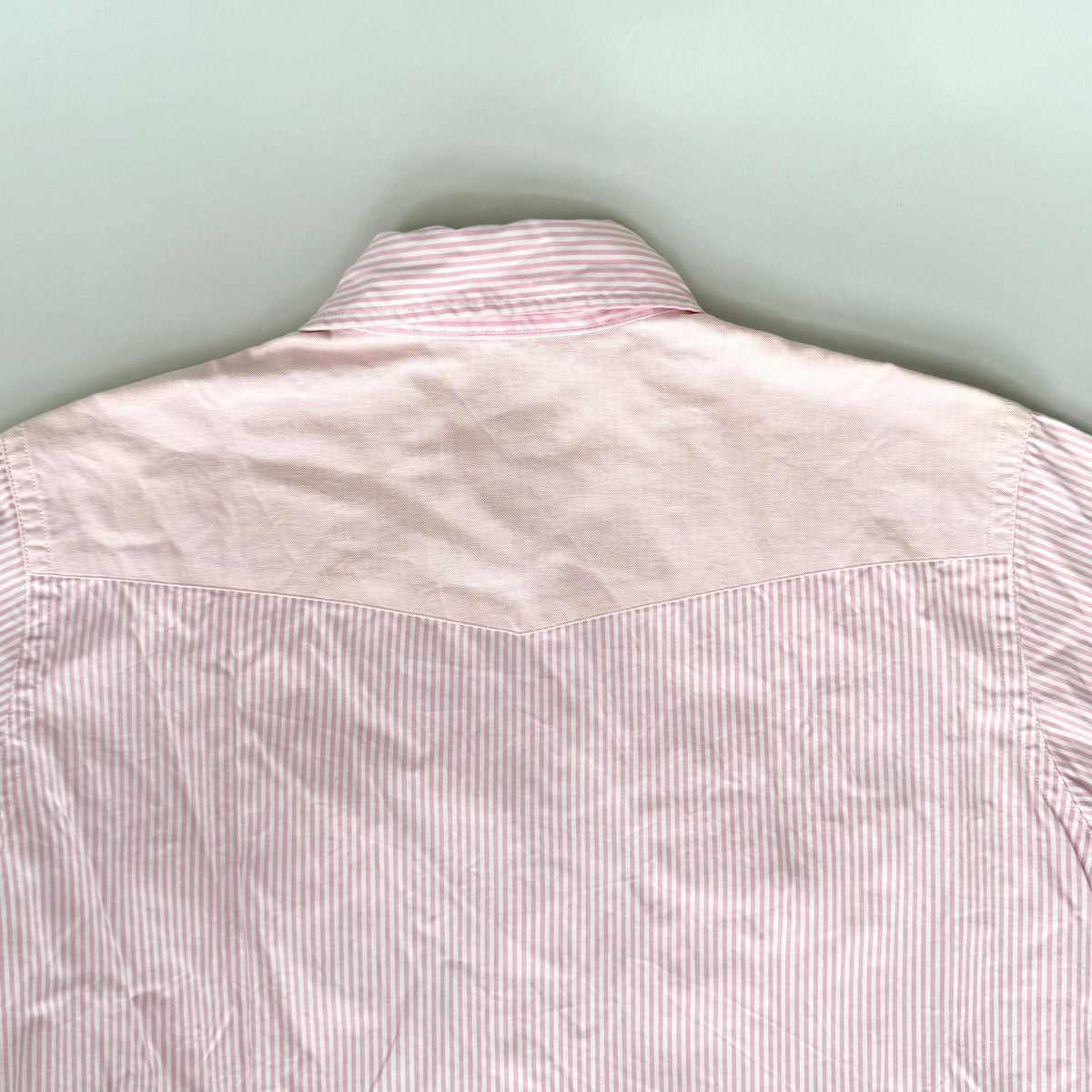 BAPE Striped Dual Pocket Button Up Shirt Pink