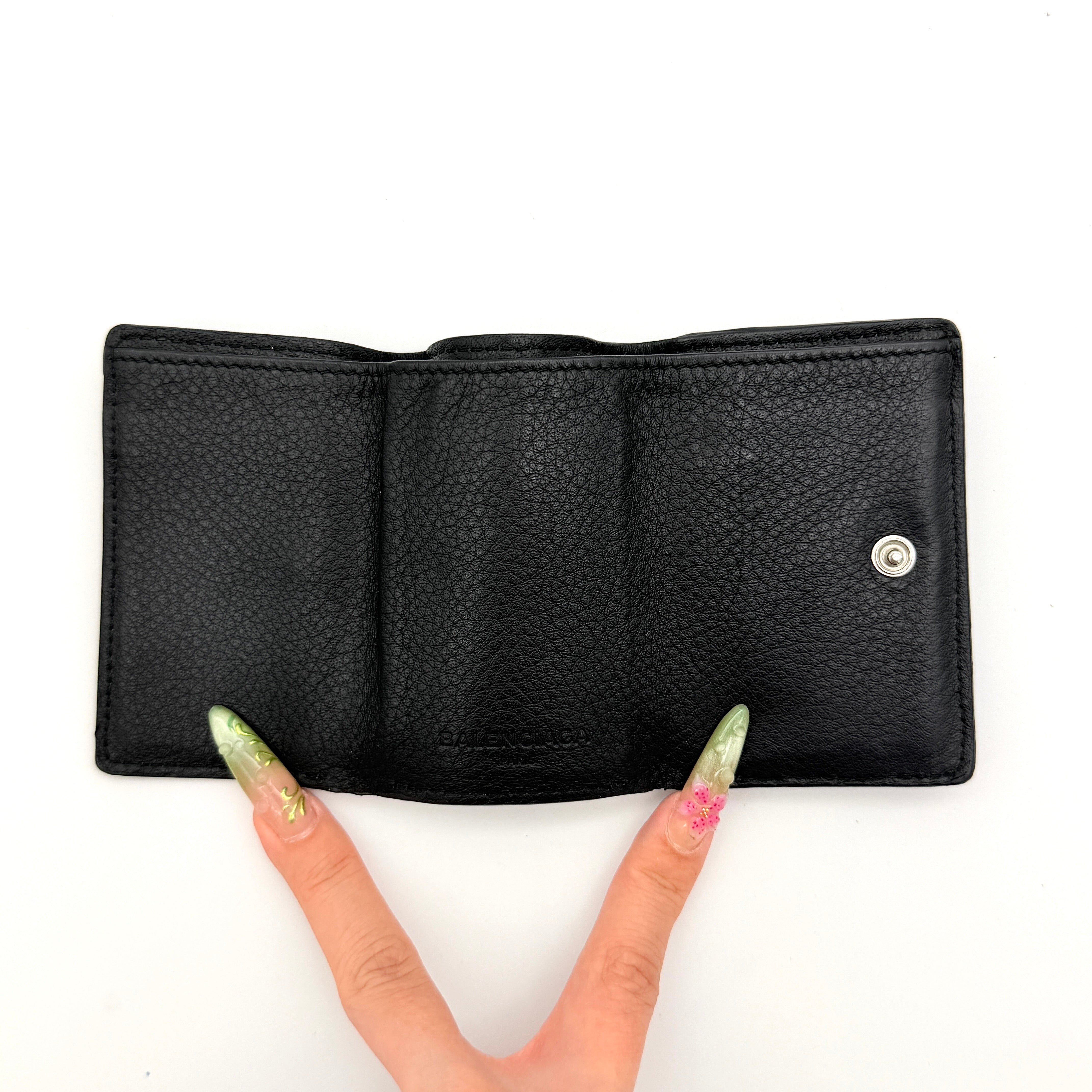 Balenciaga Papier Mini Wallet Black