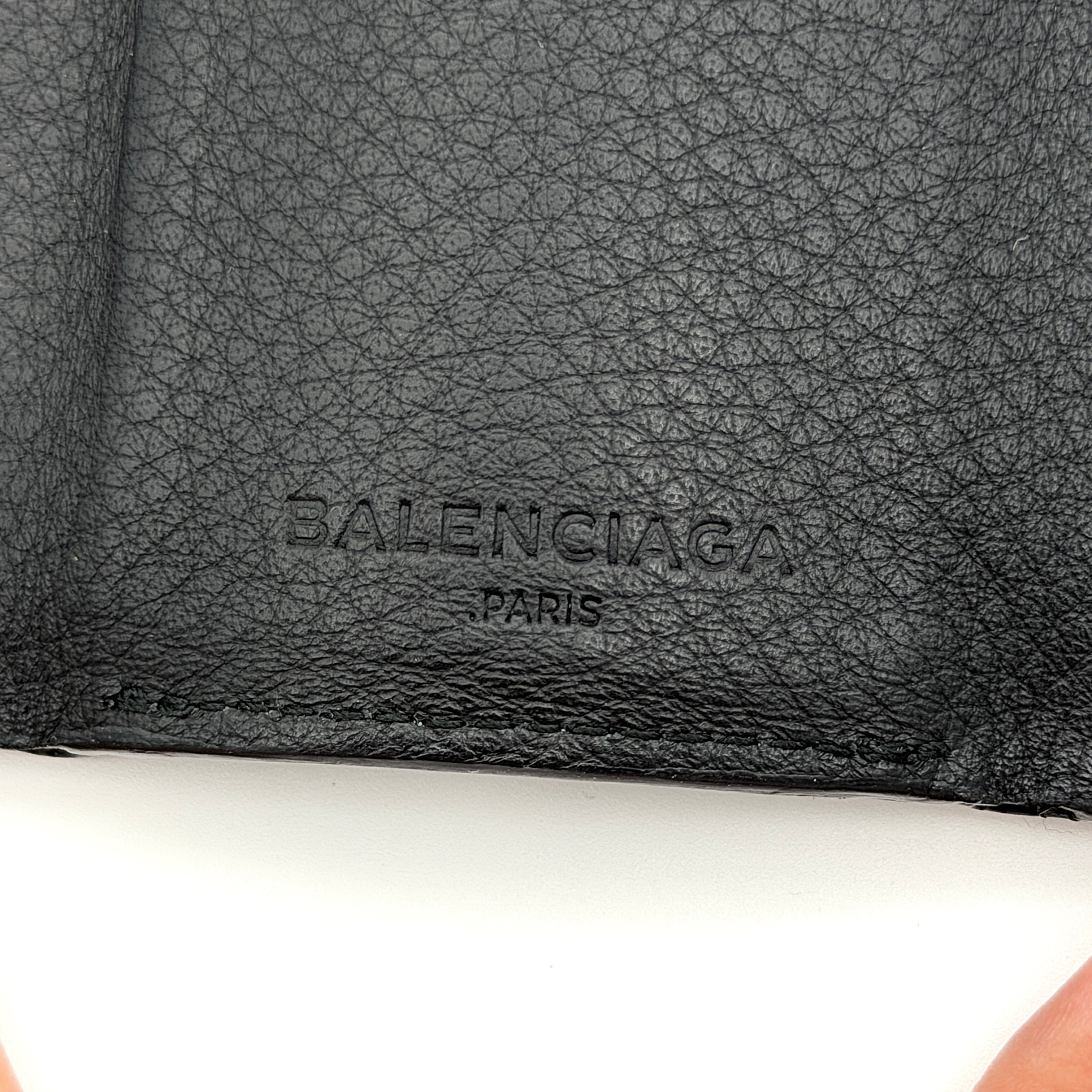 Balenciaga Papier Mini Wallet Black