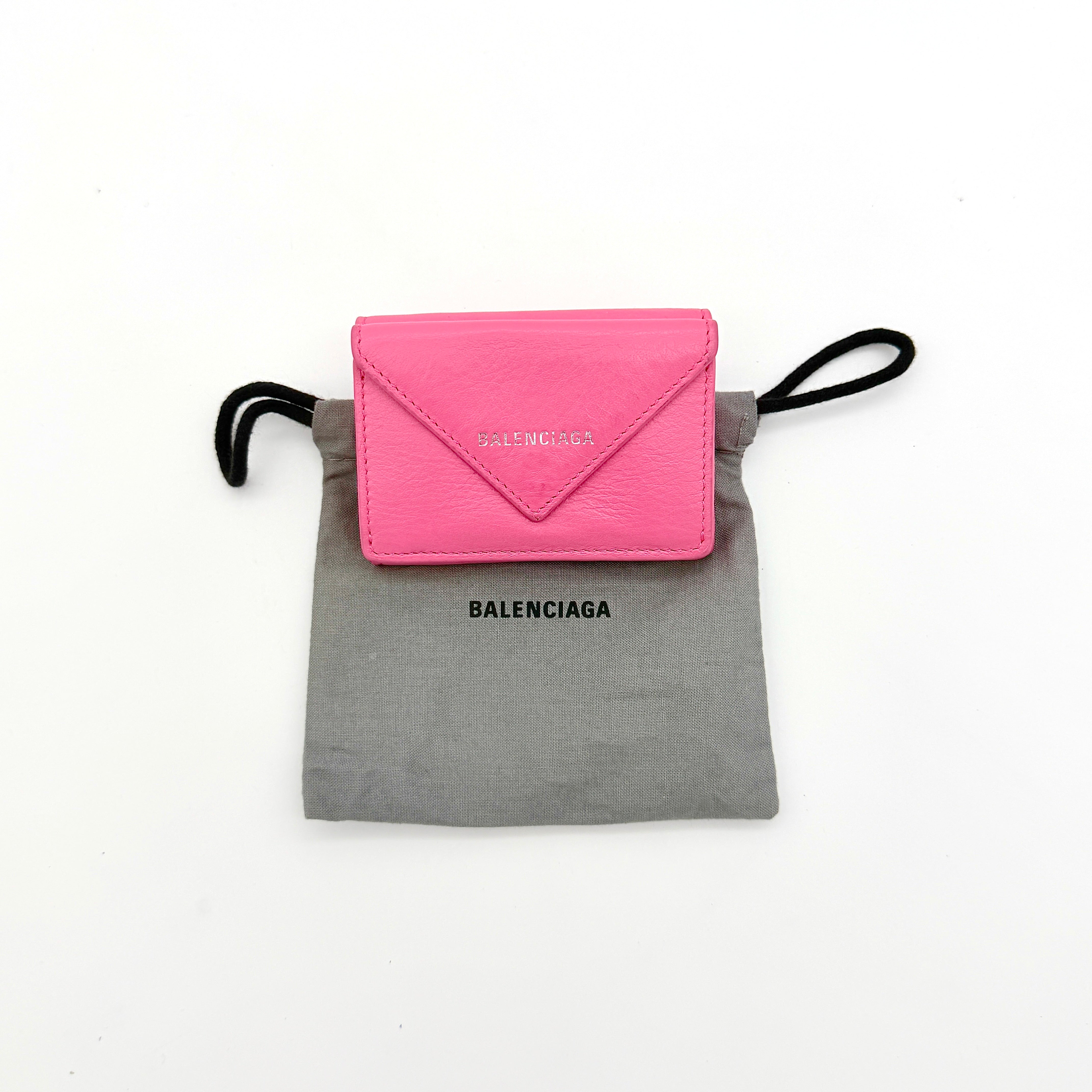 Balenciaga Papier Mini Wallet Pink