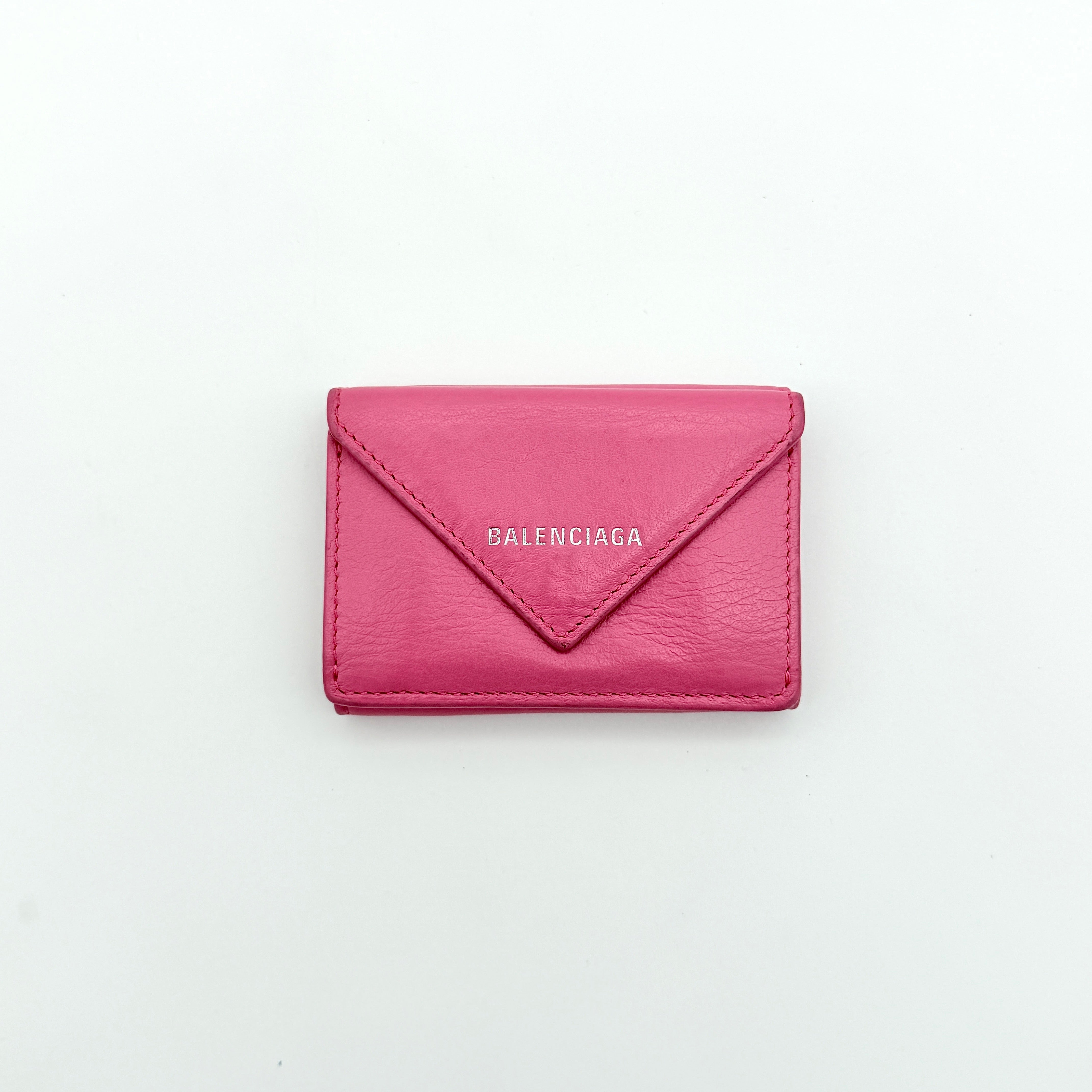 Balenciaga Papier Mini Wallet Pink