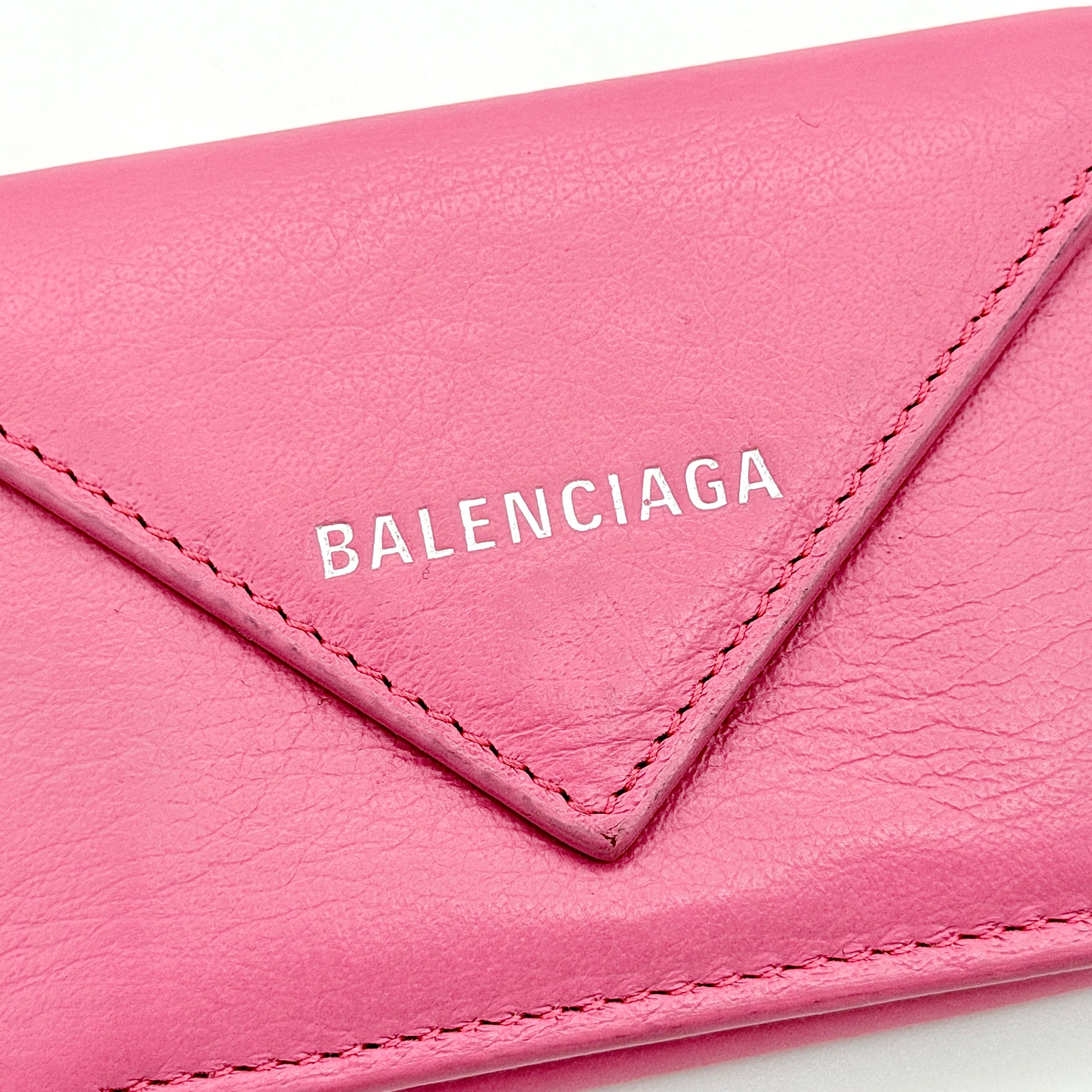 Balenciaga Papier Mini Wallet Pink
