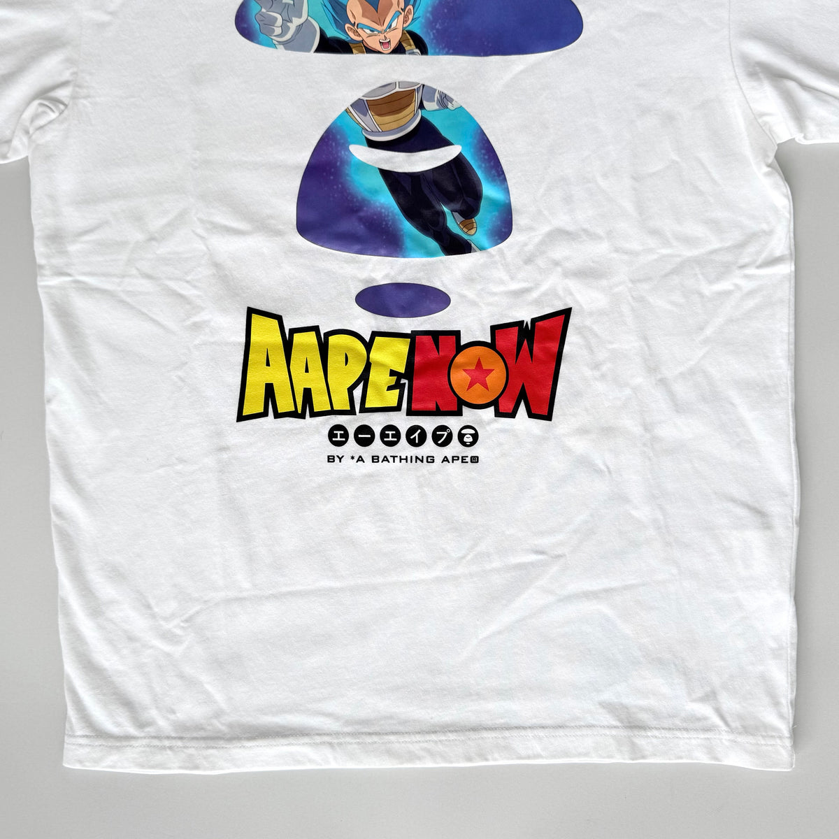 AAPE by A Bathing Ape x Dragon Ball Super Vegeta T-shirt White