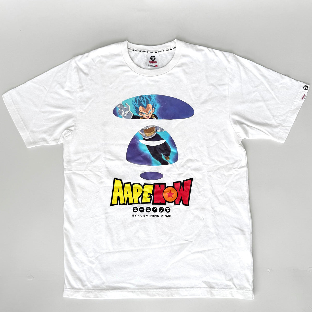 AAPE by A Bathing Ape x Dragon Ball Super Vegeta T-shirt White