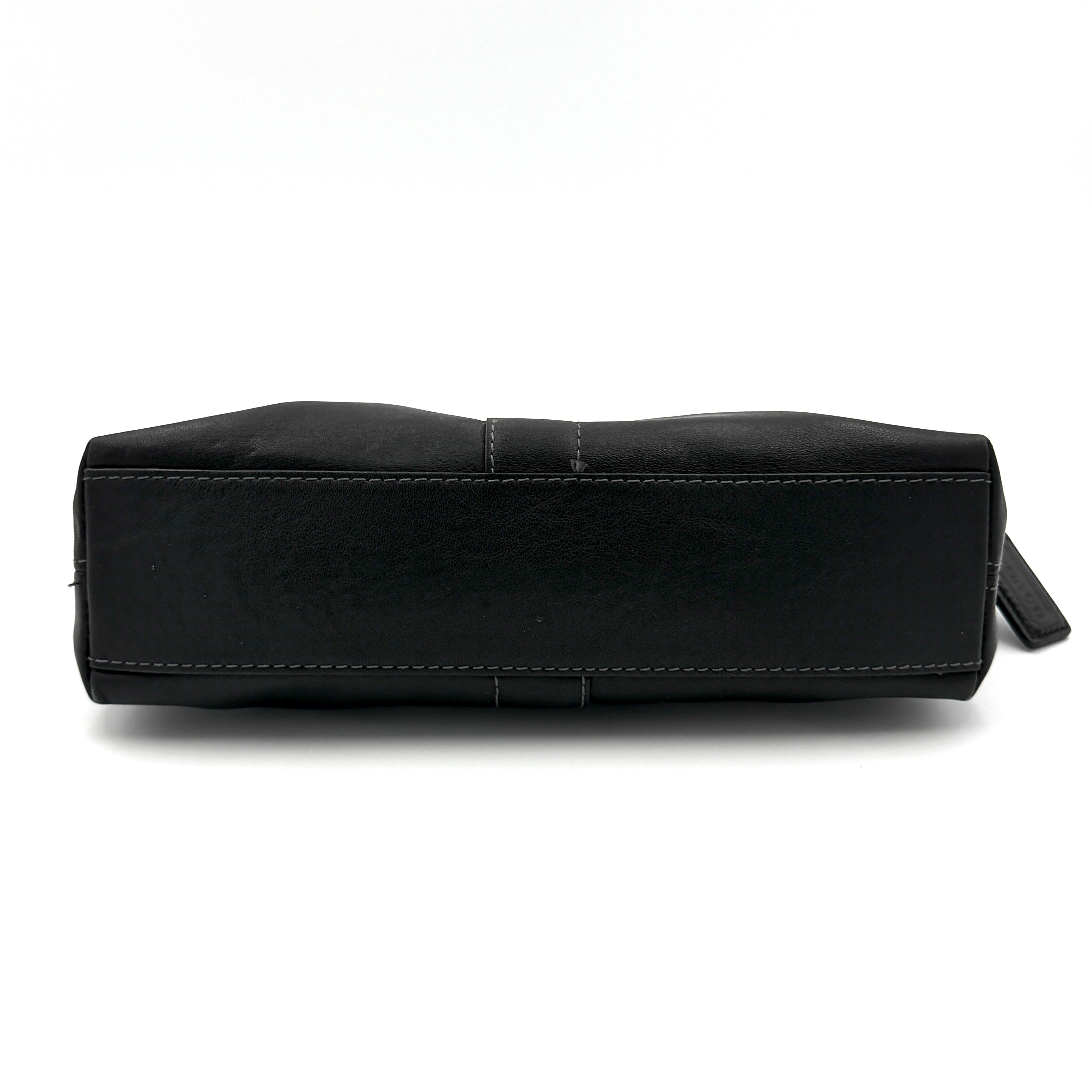 Coach Y2K Hampton Demi Baguette Shoulder Bag Black