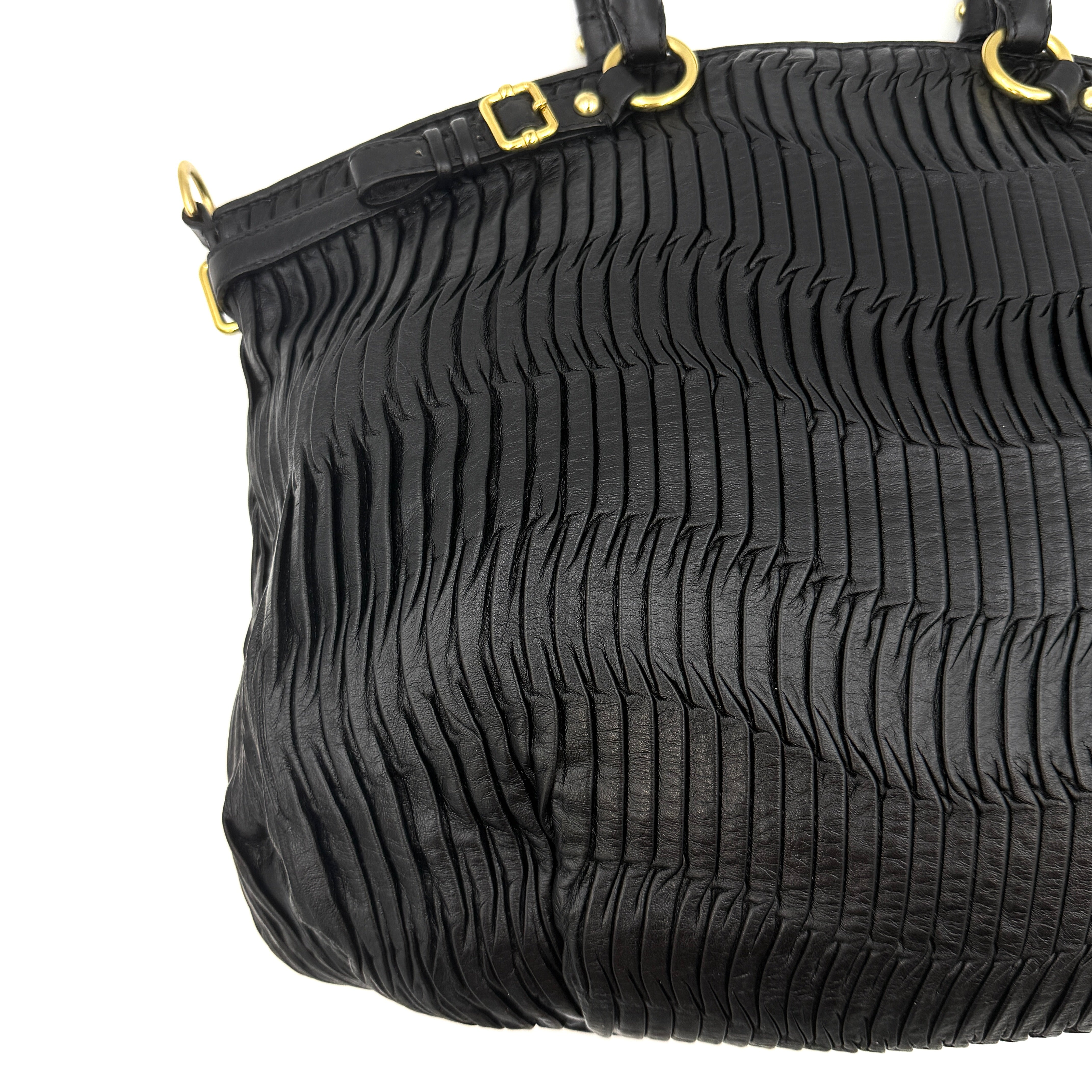 Coach Signature Madison Lindsey Shoulder Bag Black