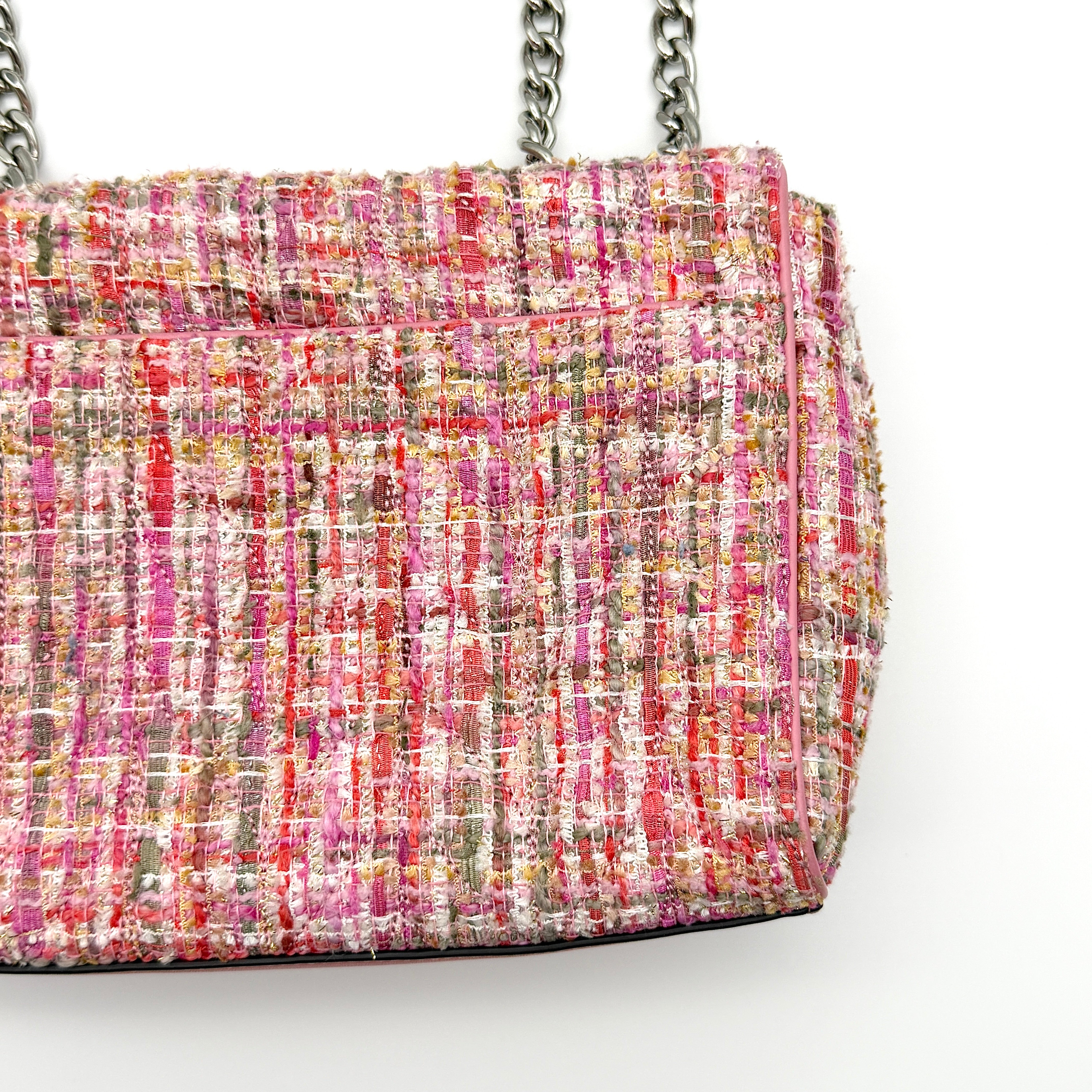 Kate Spade 2Way Briar Lane Emelyn Quilted Tweed Shoulder Bag Pink