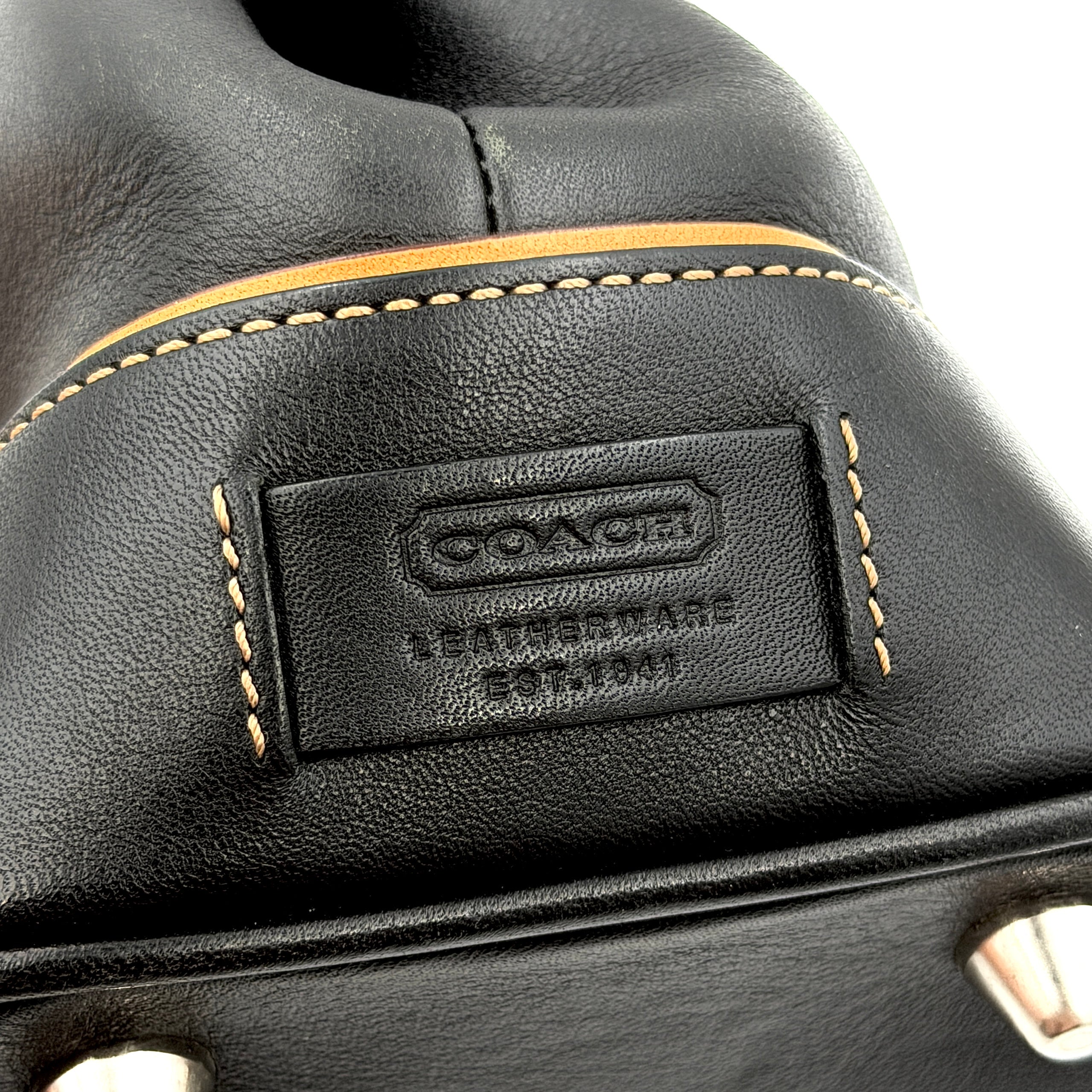 Coach Y2K Hampton Satchel Shoulder Bag Black