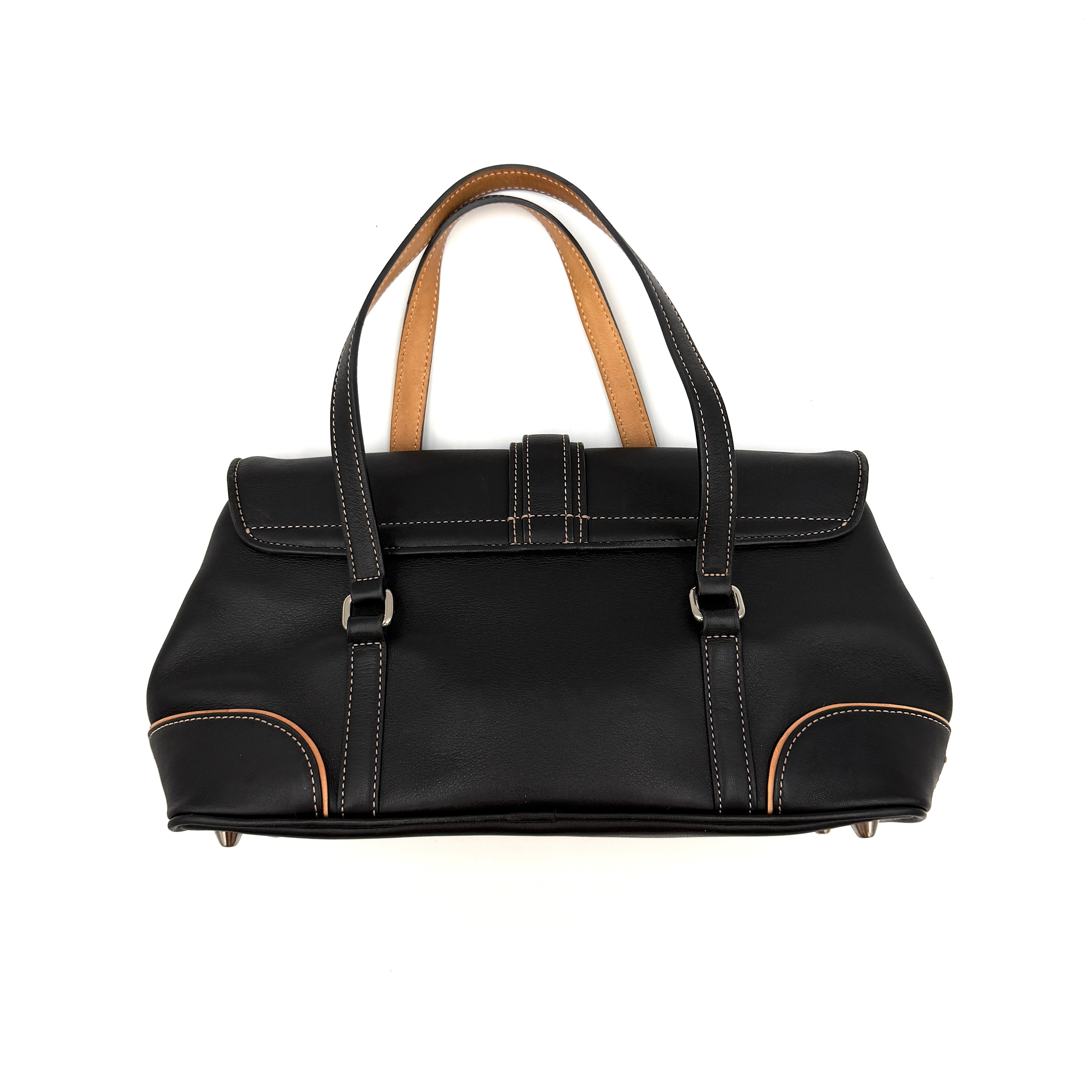 Coach Y2K Hampton Satchel Shoulder Bag Black