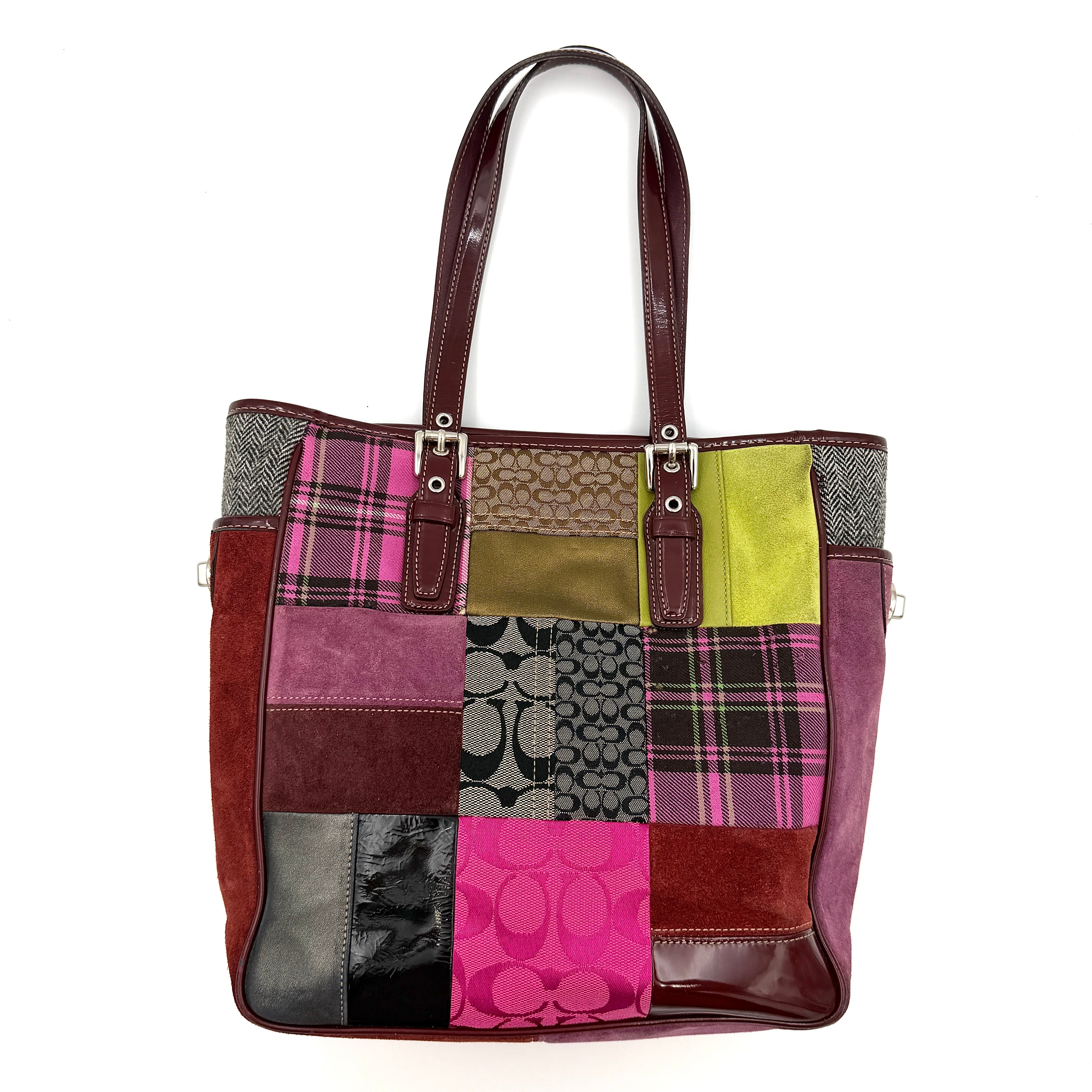 Coach Y2K Patchwork Tote Bag Multicolor