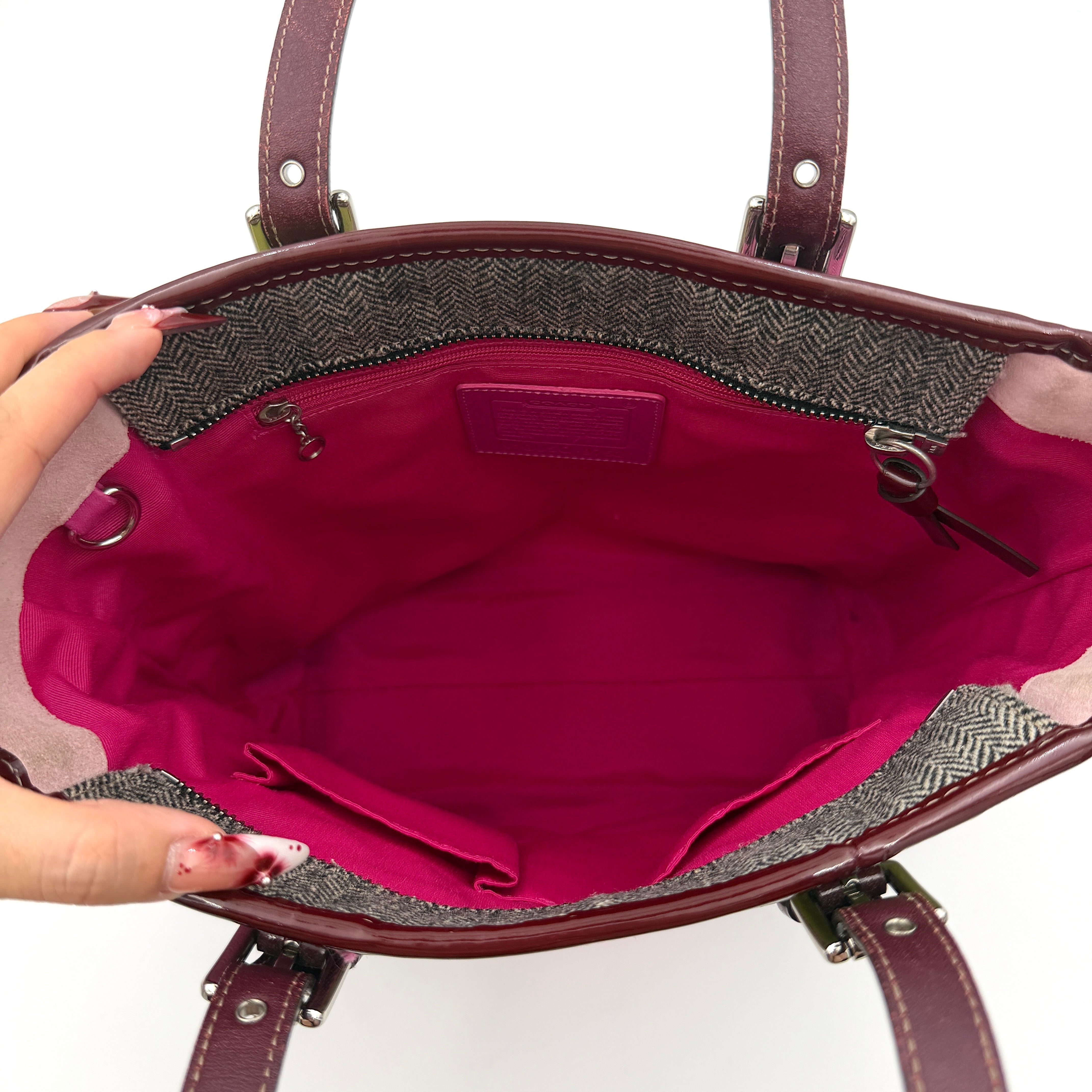 Coach Y2K Patchwork Tote Bag Multicolor