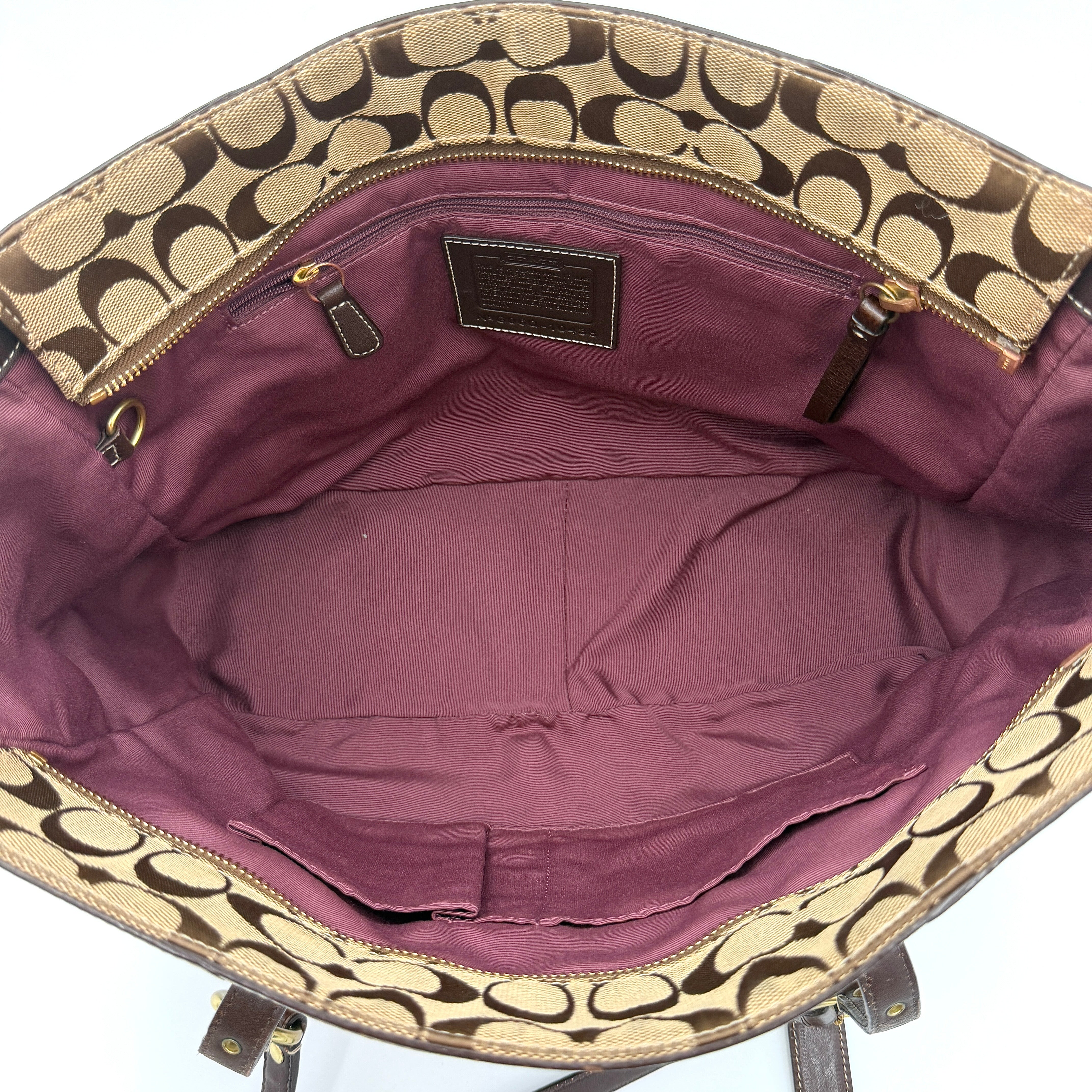 Coach Y2K Holiday Patchwork Tote Bag Multicolor