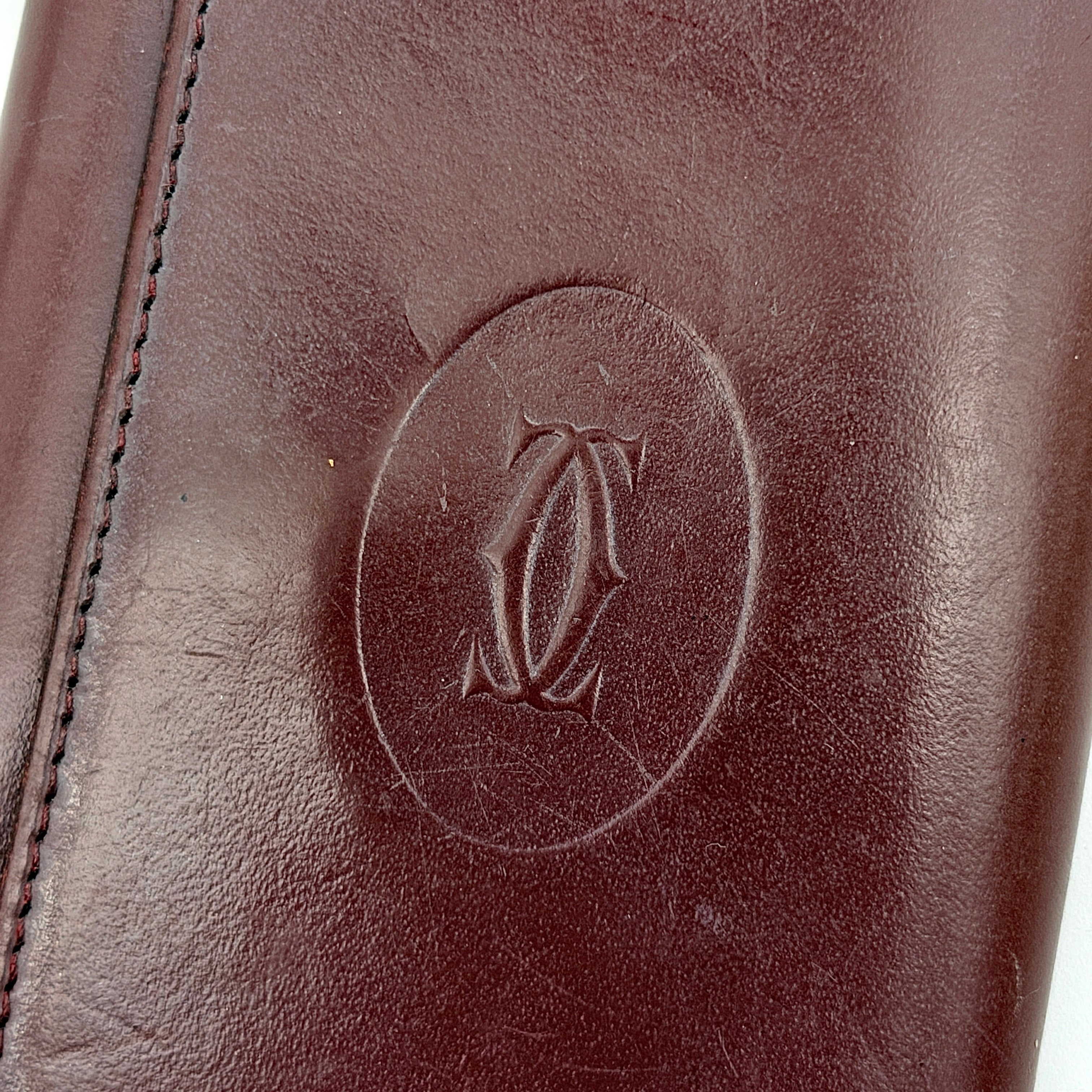 Cartier Must de Cartier Key Case Burgundy