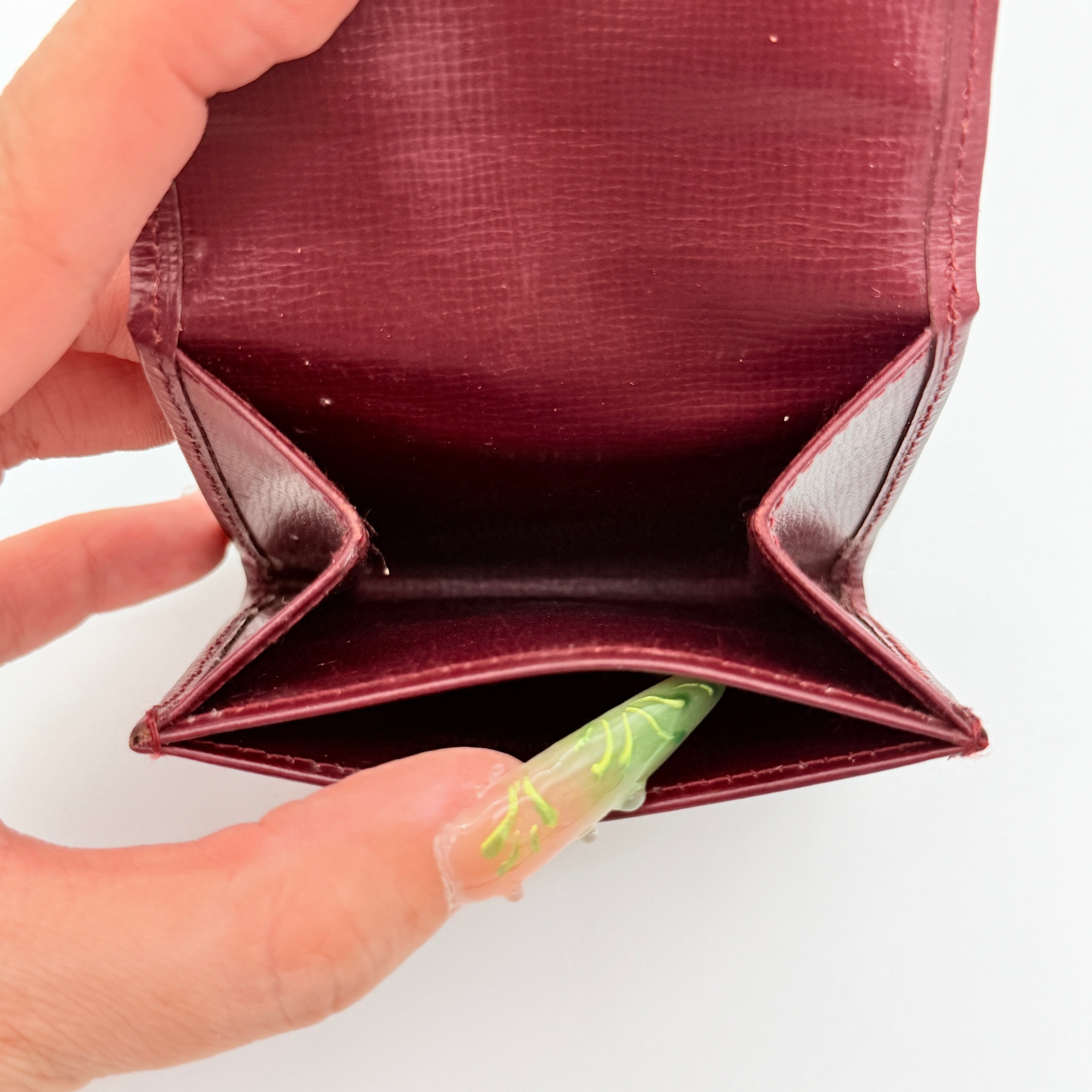 Cartier Must de Cartier Coin Purse Burgundy