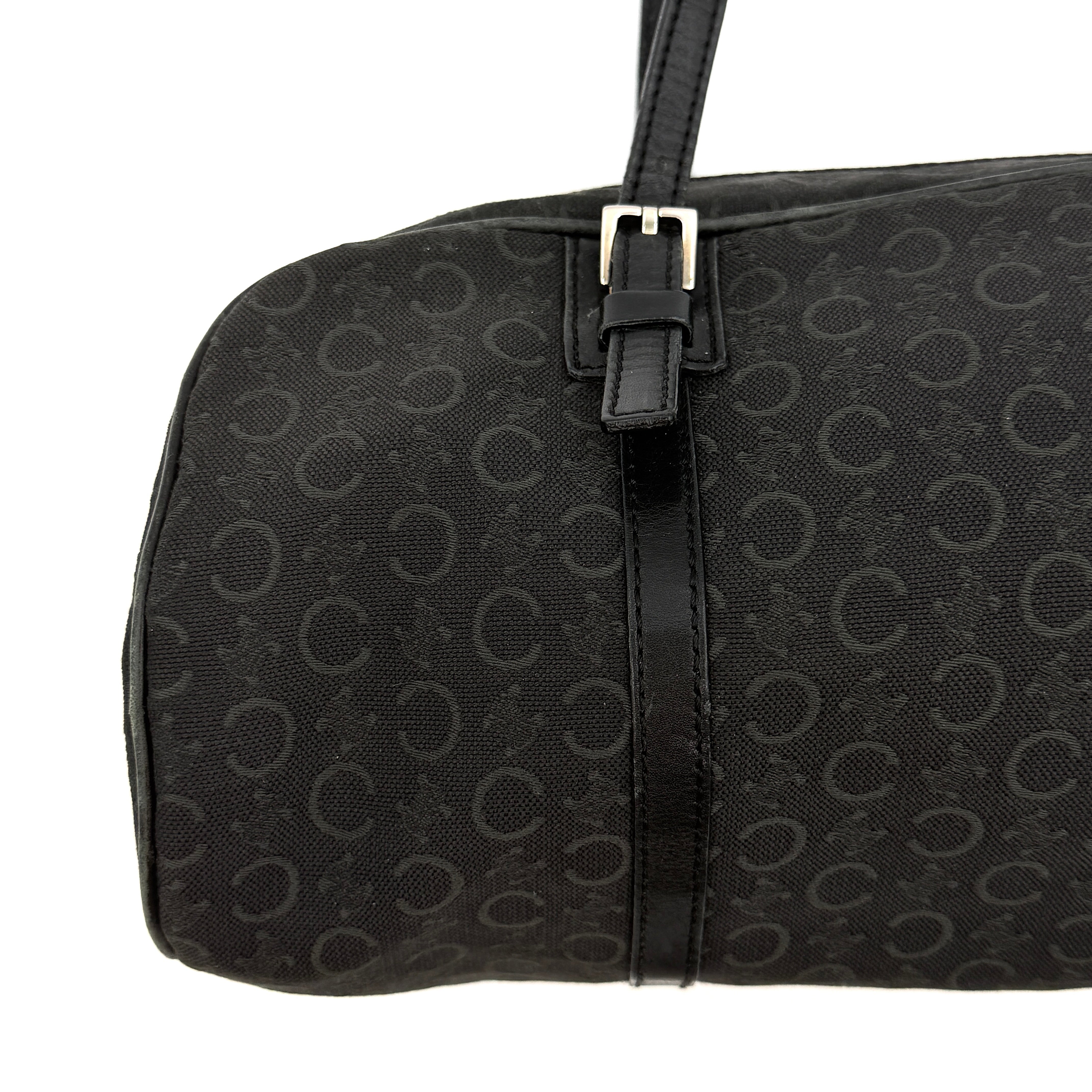 Celine C Macadam Shoulder Bag Black