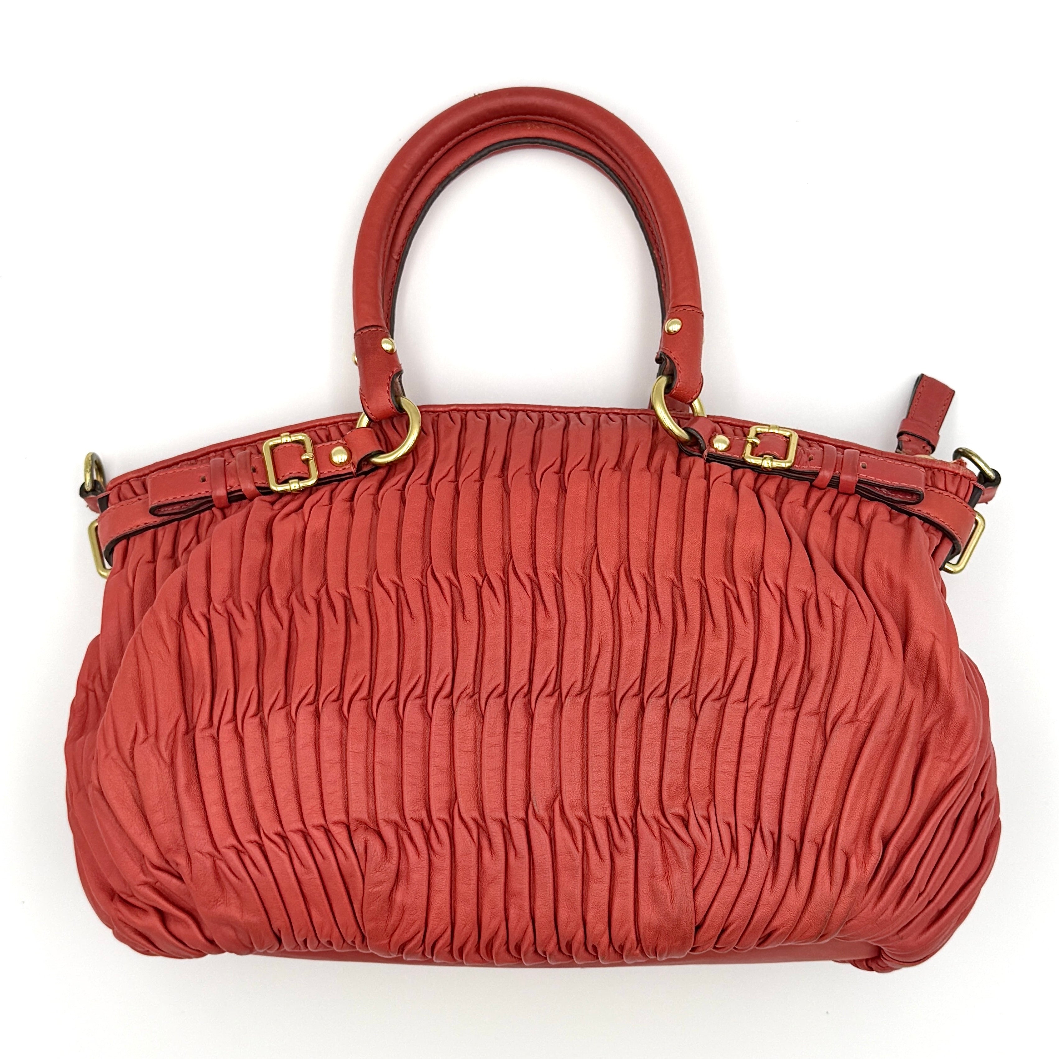 Coach 2Way Signature Madison Shoulder Bag Red